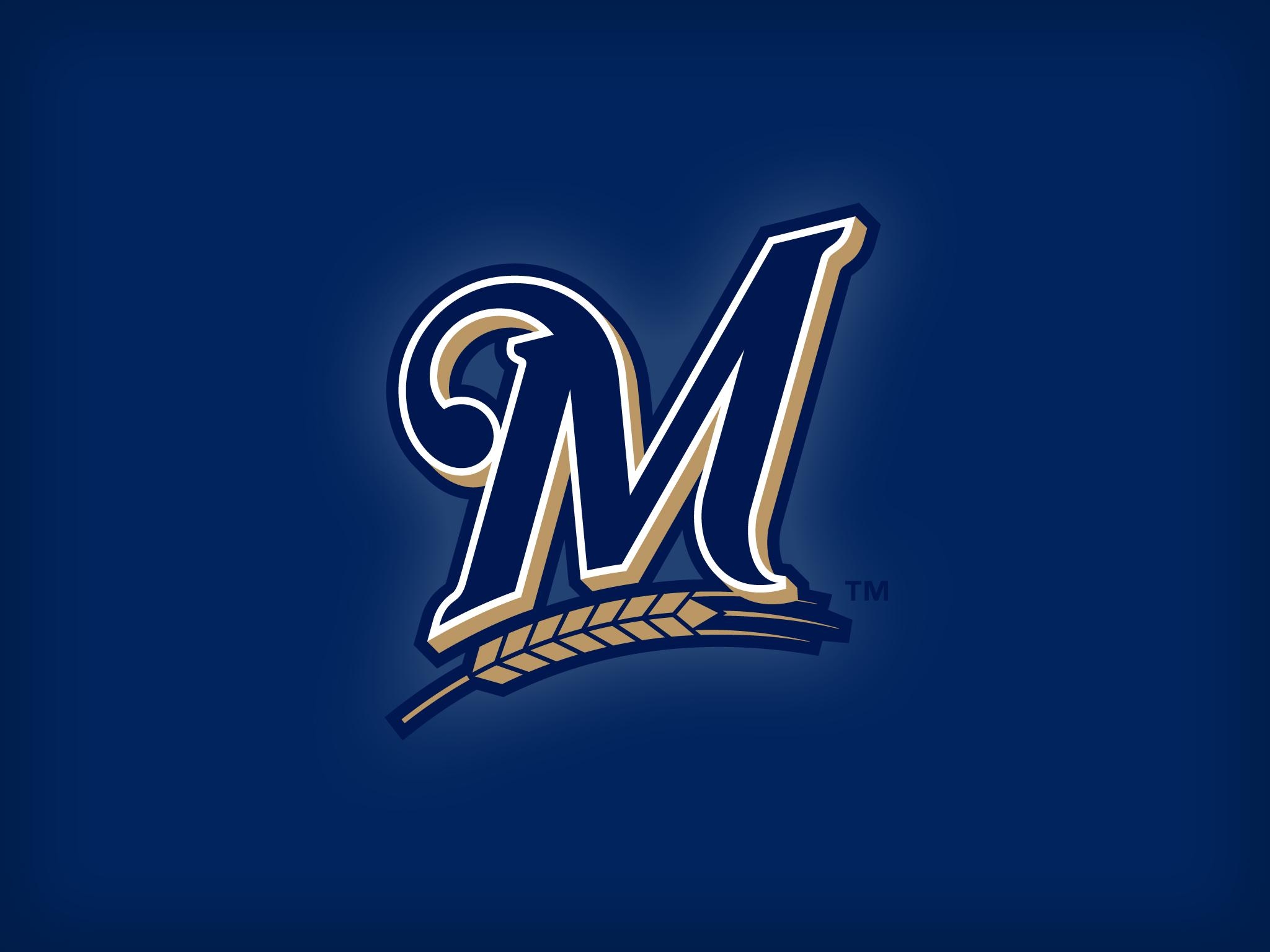 2050x1540 Download wallpaper  milwaukee brewers, baseball, team, logo, Desktop