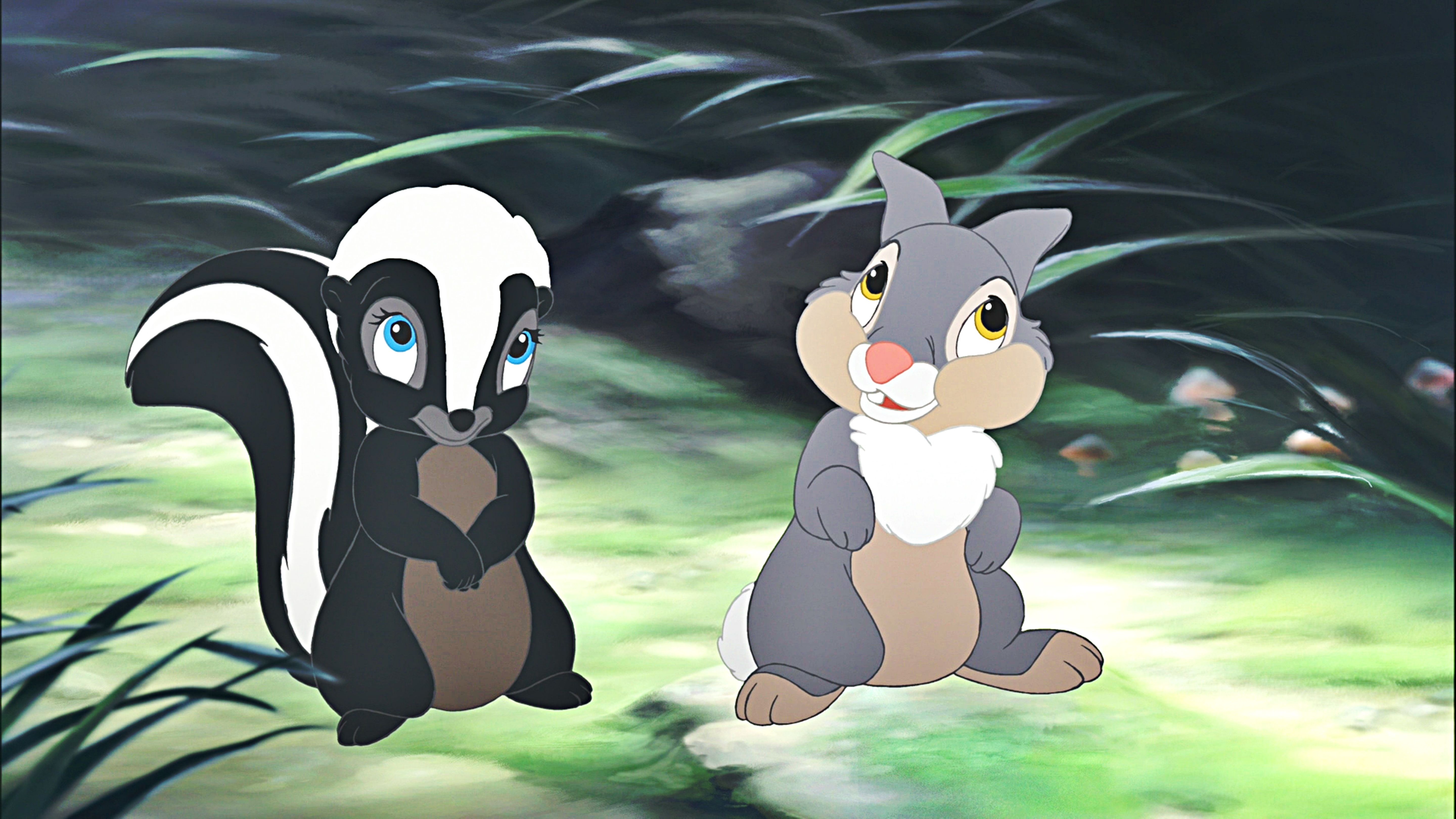 5760x3240 Walt Disney Screencapture of Flower and Thumper from Bambi 2 (2006). Disney characters image, Disney drawings, Bambi disney, Desktop