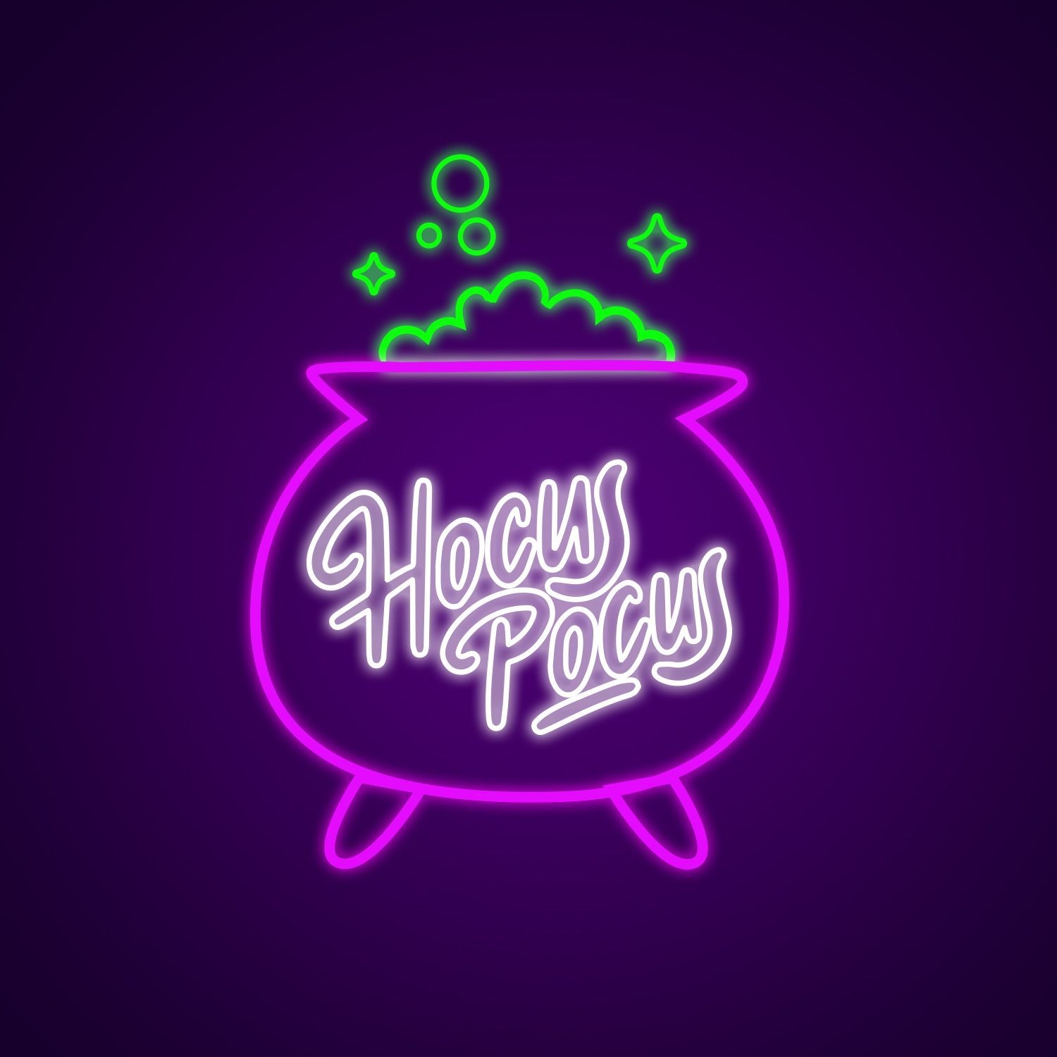 1500x1500 Hocus Pocus Neon Light It!. Halloween wallpaper, Fall planner stickers, Halloween wallpaper iphone, Phone