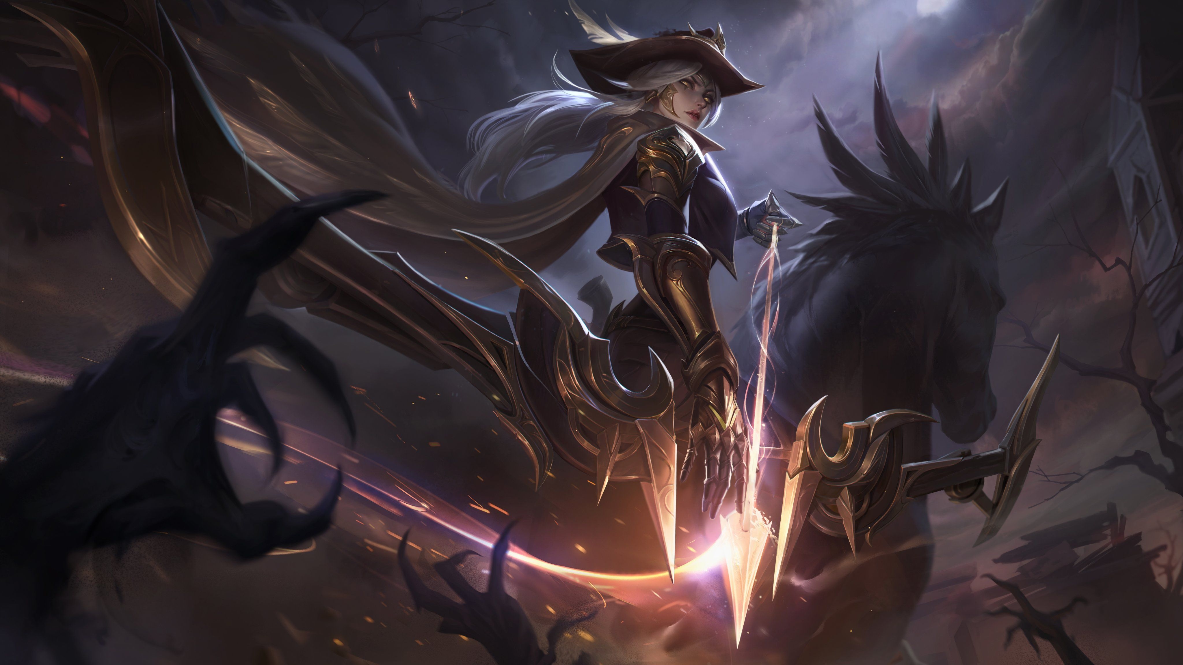 4100x2310 High Noon Ashe (skin splash art) wallpaper Full HD & 4k Artist, Desktop