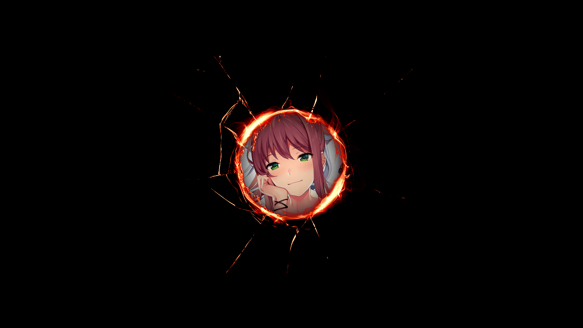 1920x1080 I made a  wallpaper from monika.chr and new, Desktop