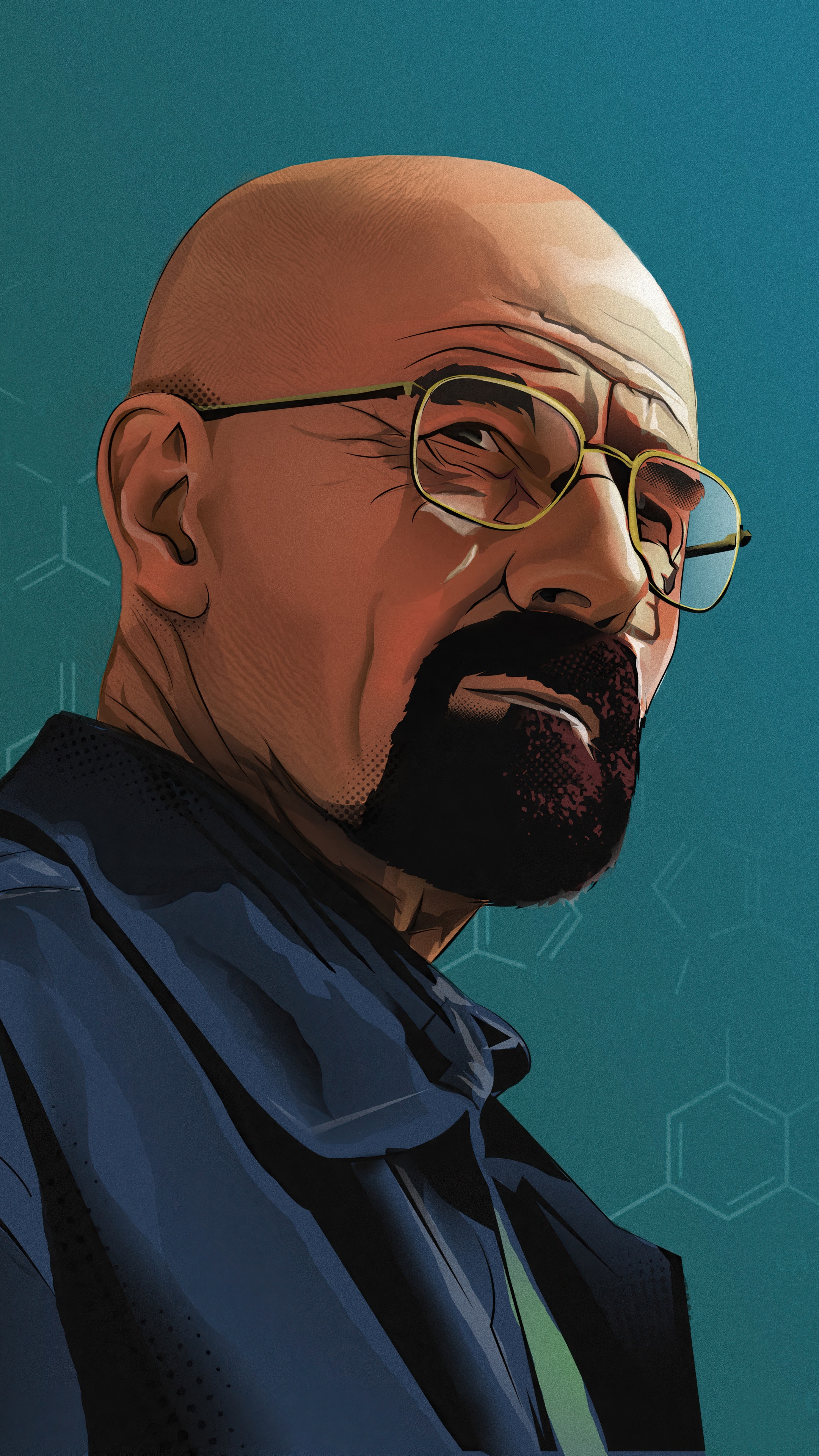 2160x3840 breaking bad, tv shows, heisenberg, walter white, hd, 4k, behance Gallery HD Wallpaper, Phone