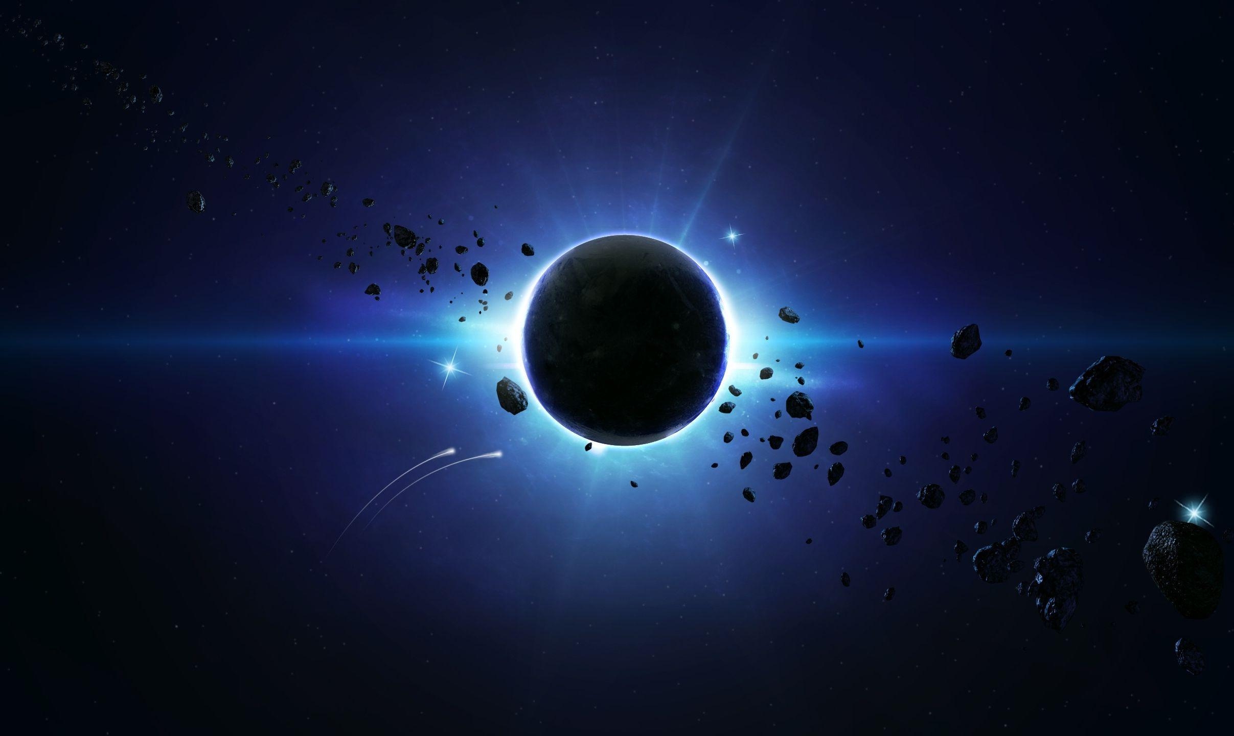 2420x1440 Big Planet Eclipse in the Sky Wallpaper and, Desktop