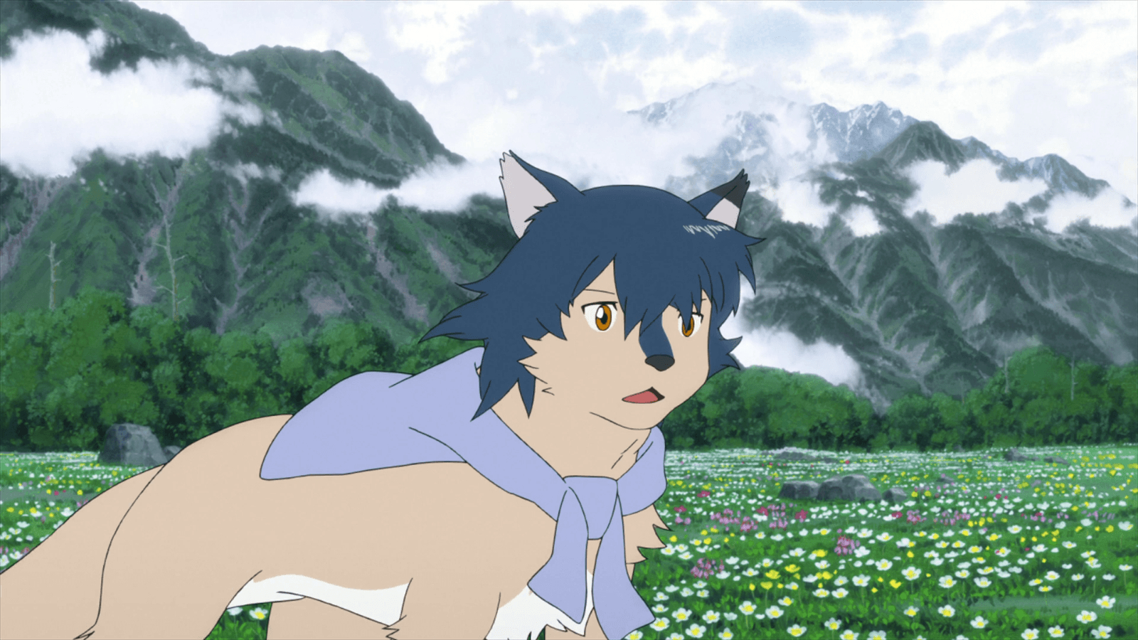 1600x900 Ame and Moutain Landscape Wolf Children Ame and Yuki Wallpaper, Desktop