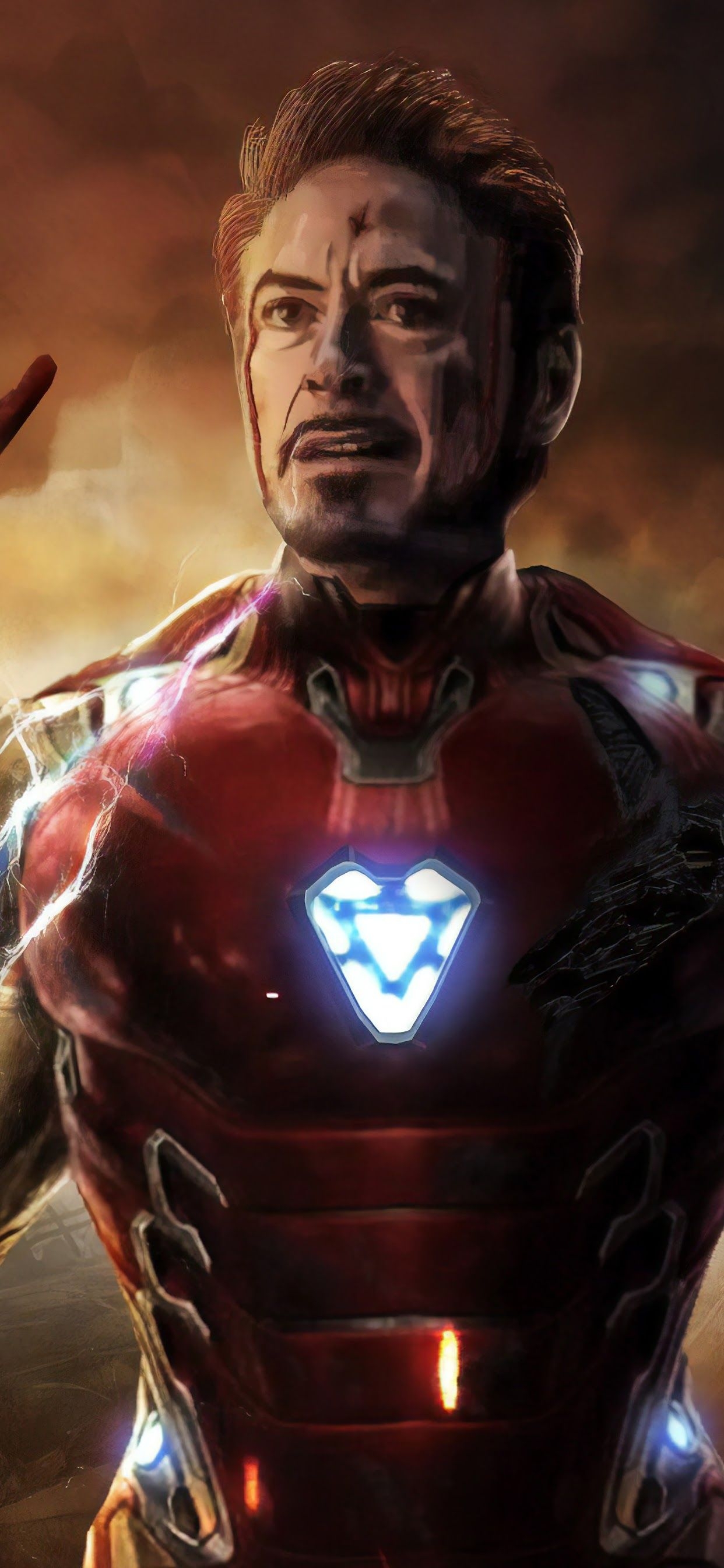 1250x2690 Avengers: Endgame Iron Man Tony Stark Infinity Stones 8K Wallpaper, Phone