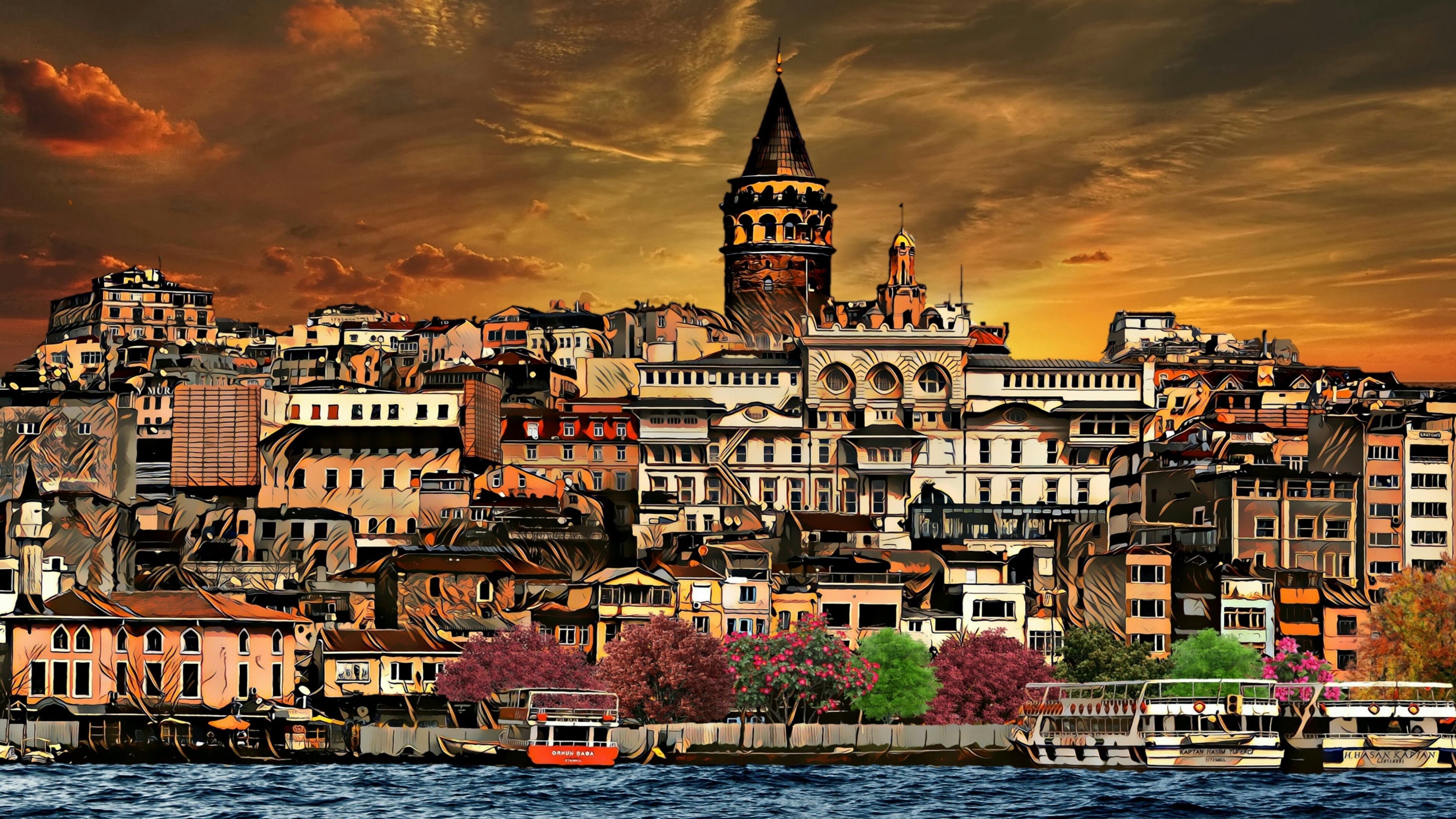 3840x2160 Istanbul 4k Ultra HD Wallpaper, Desktop