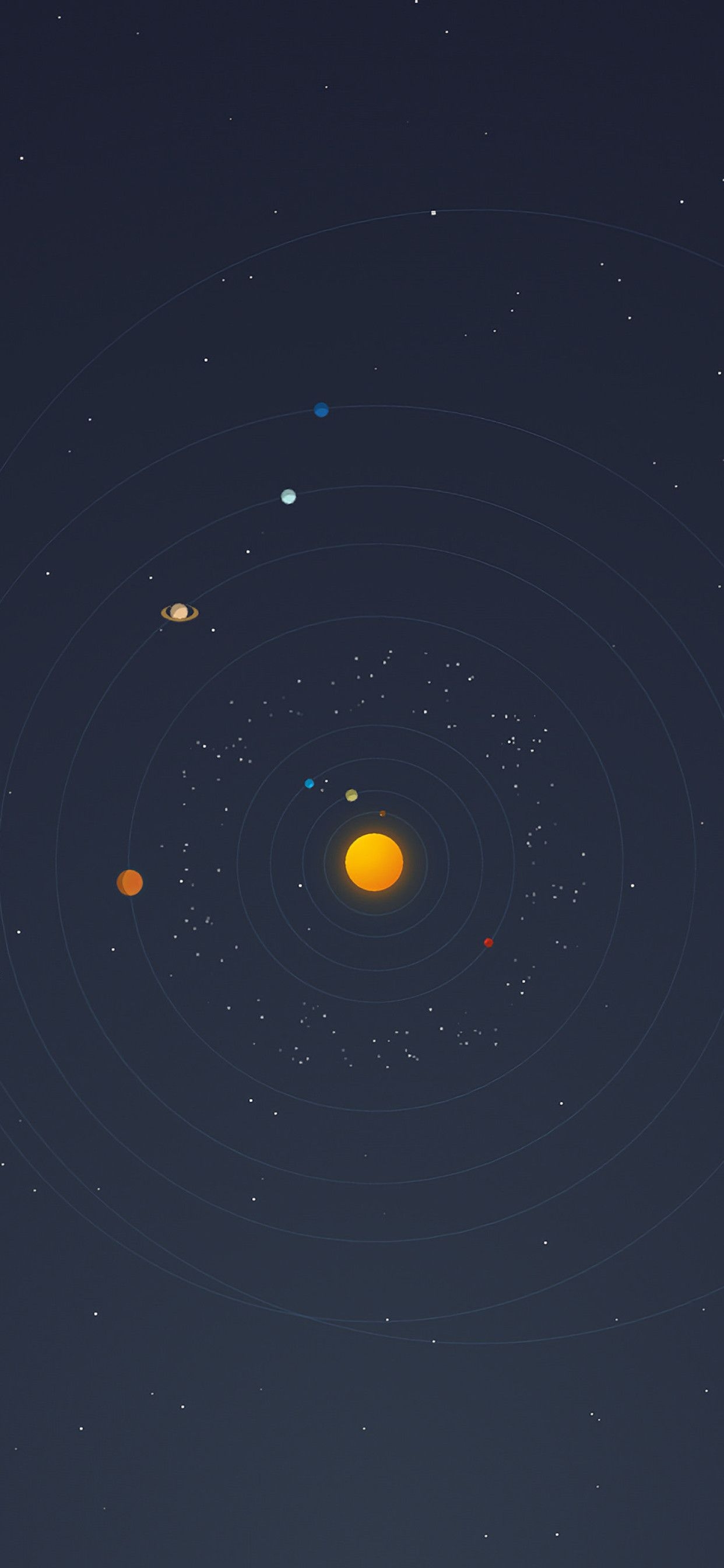 1250x2690 Solar System Minimal 4k iPhone XS MAX HD 4k Wallpaper, Phone