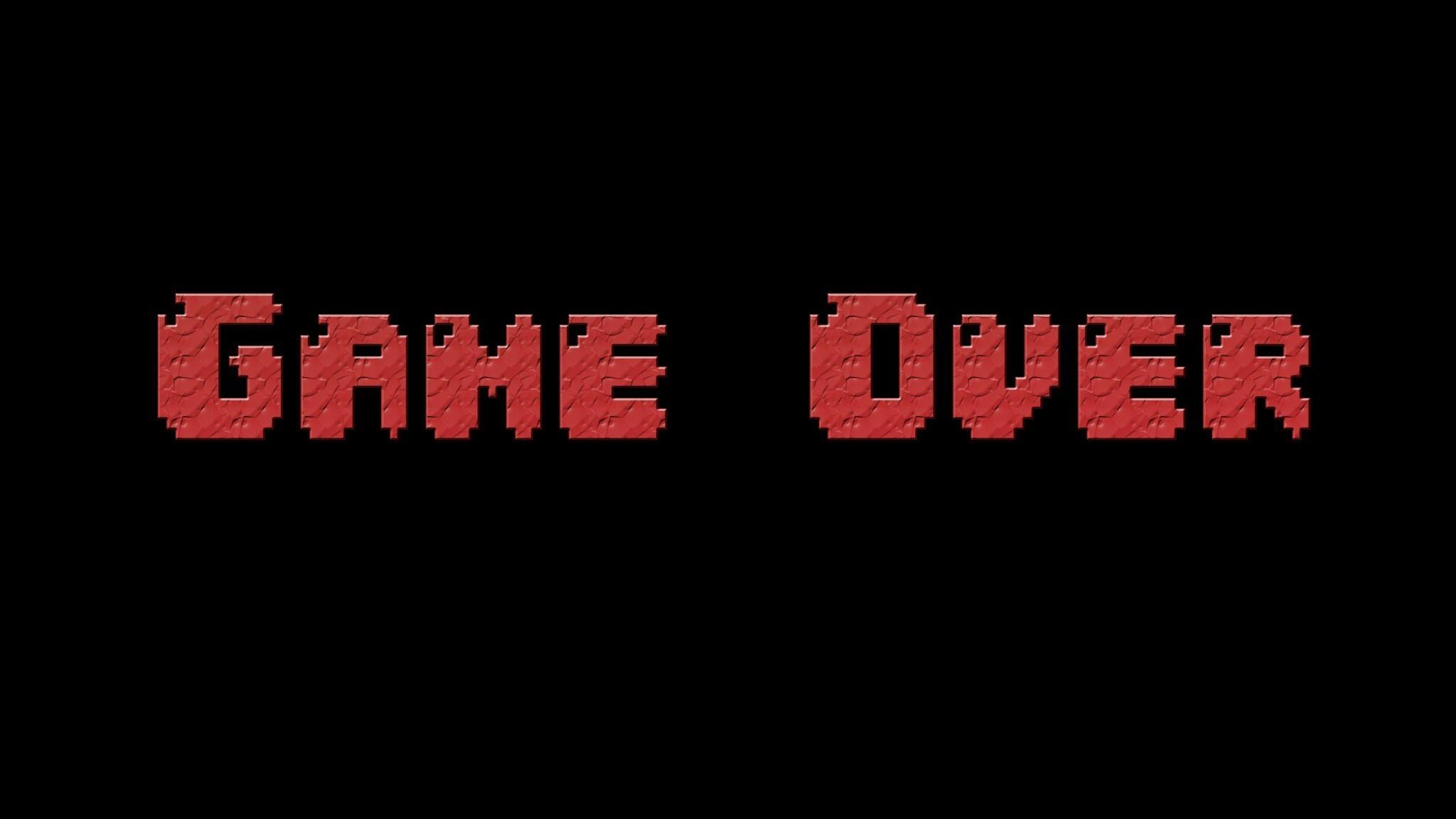 2050x1160 Game Over Typography  Resolution HD 4k, Desktop