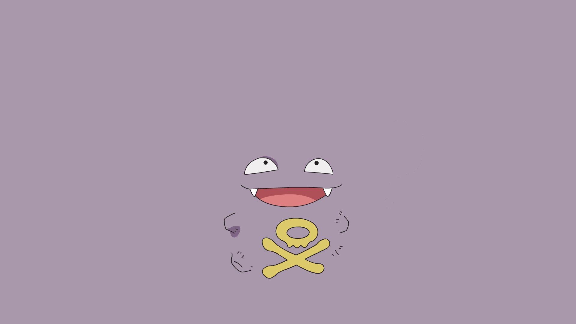 1920x1080 Day 2 of the Minimalistic Pokémon Wallpaper Journey :) Go Koffing, Desktop