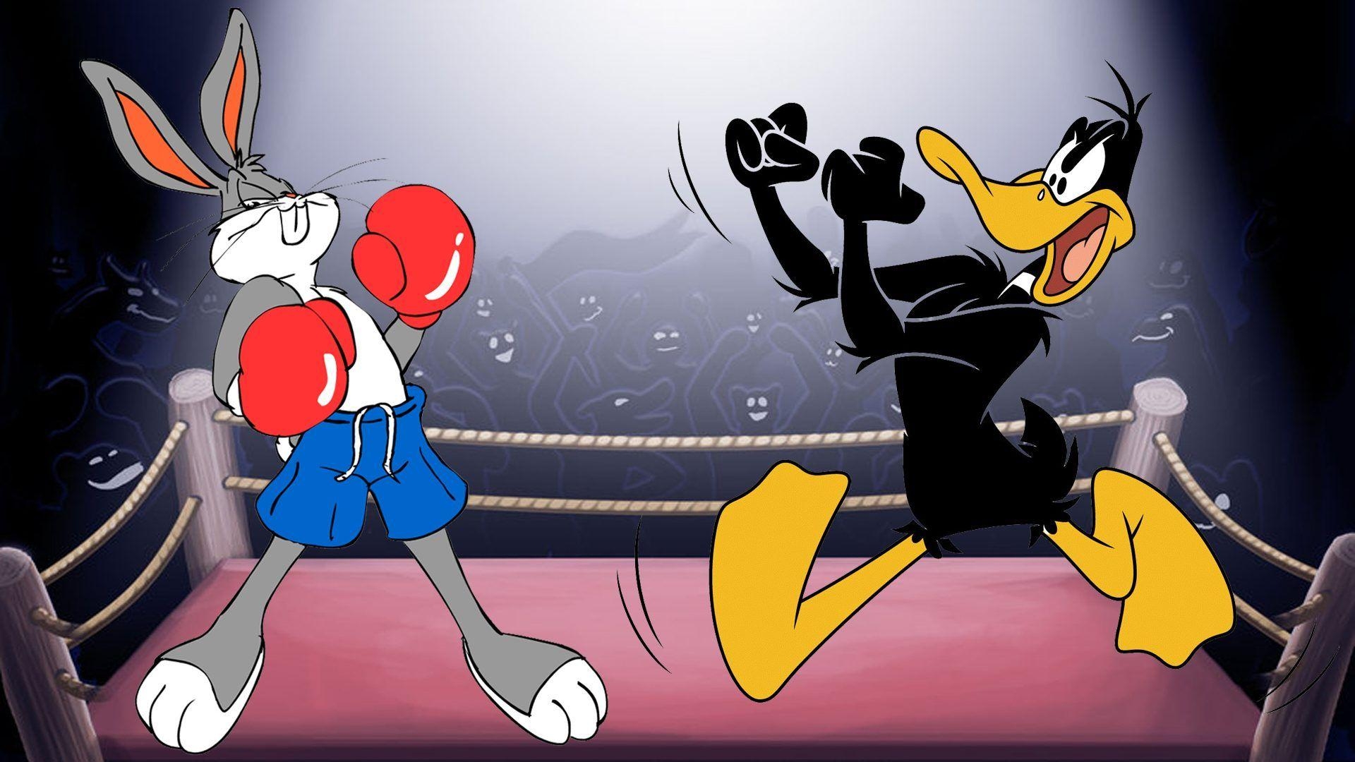 1920x1080 Desktop Looney Tunes Boxer Bugs Bunny And Daffy Duck Cartoon HD With, Desktop