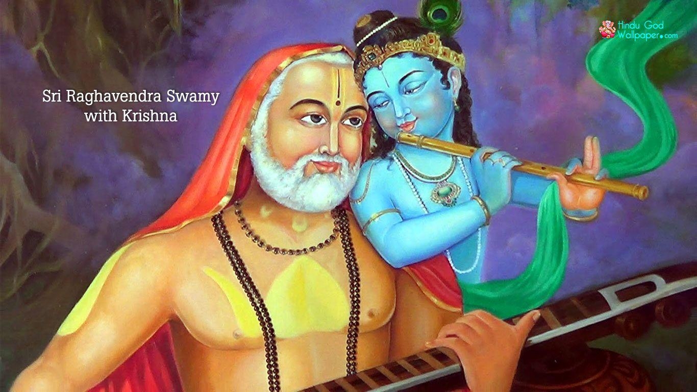 1370x770 God Raghavendra Swamy Wallpaper. Krishna drawing, Desktop