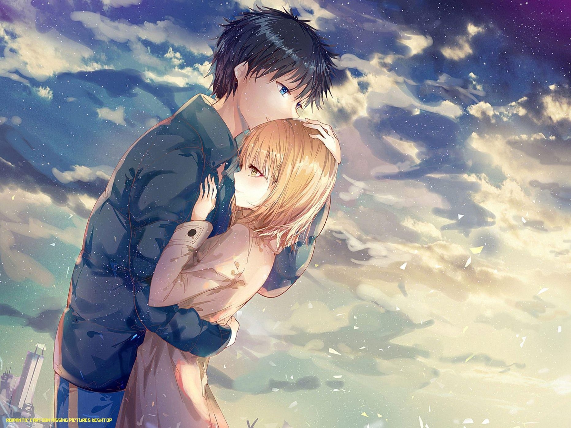 1870x1400 Anime Couple Hug Wallpaper cartoon, Desktop