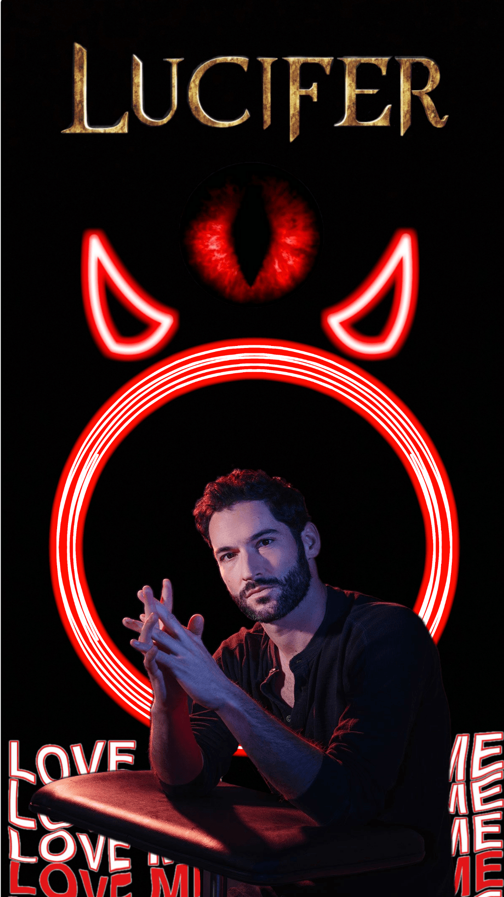 1030x1820 lucifer #myedit #lockscreen #wallpaper #tomellis, Phone