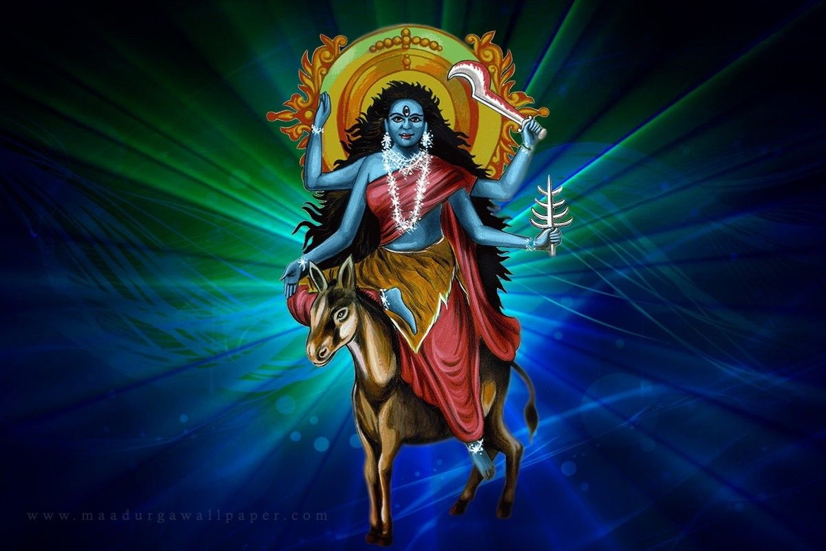 1200x800 Download Goddess Kaalratri Photo Kalratri for desktop or mobile device. Make your device cooler and more beautiful. Navratri, Goddess, Durga, Desktop