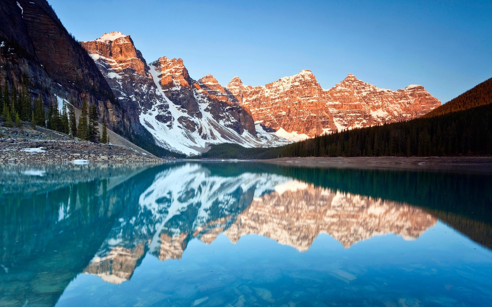 1920x1200 Moraine Lake Reflections Wallpaper, Desktop