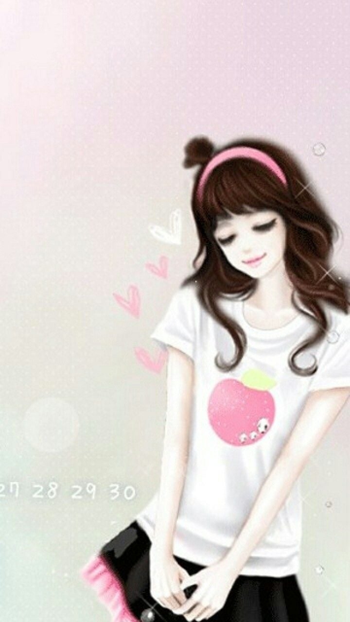 720x1280 Korean Anime. Girl cartoon, Phone