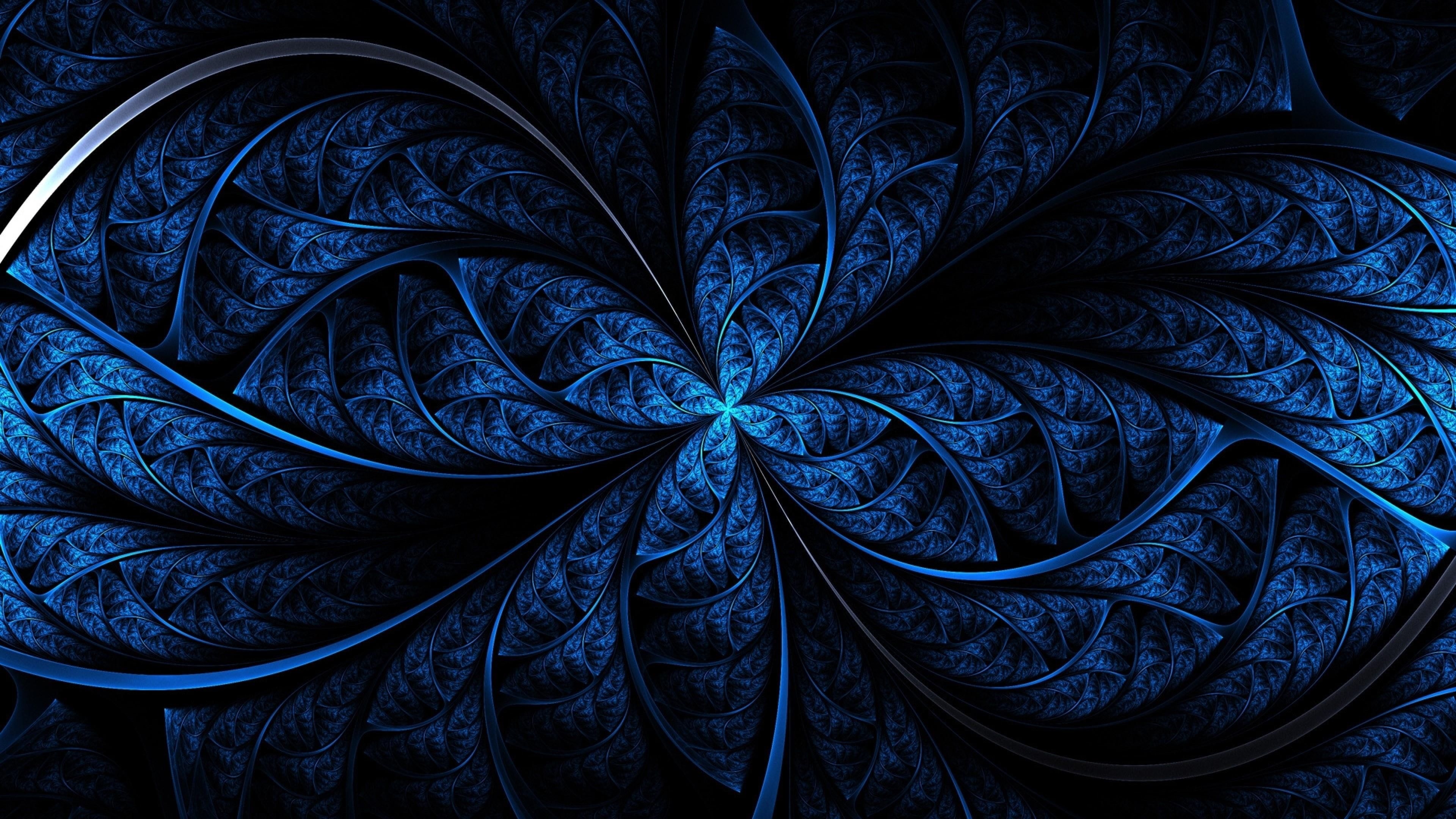 3840x2160 Dark Blue Wallpaper, Desktop