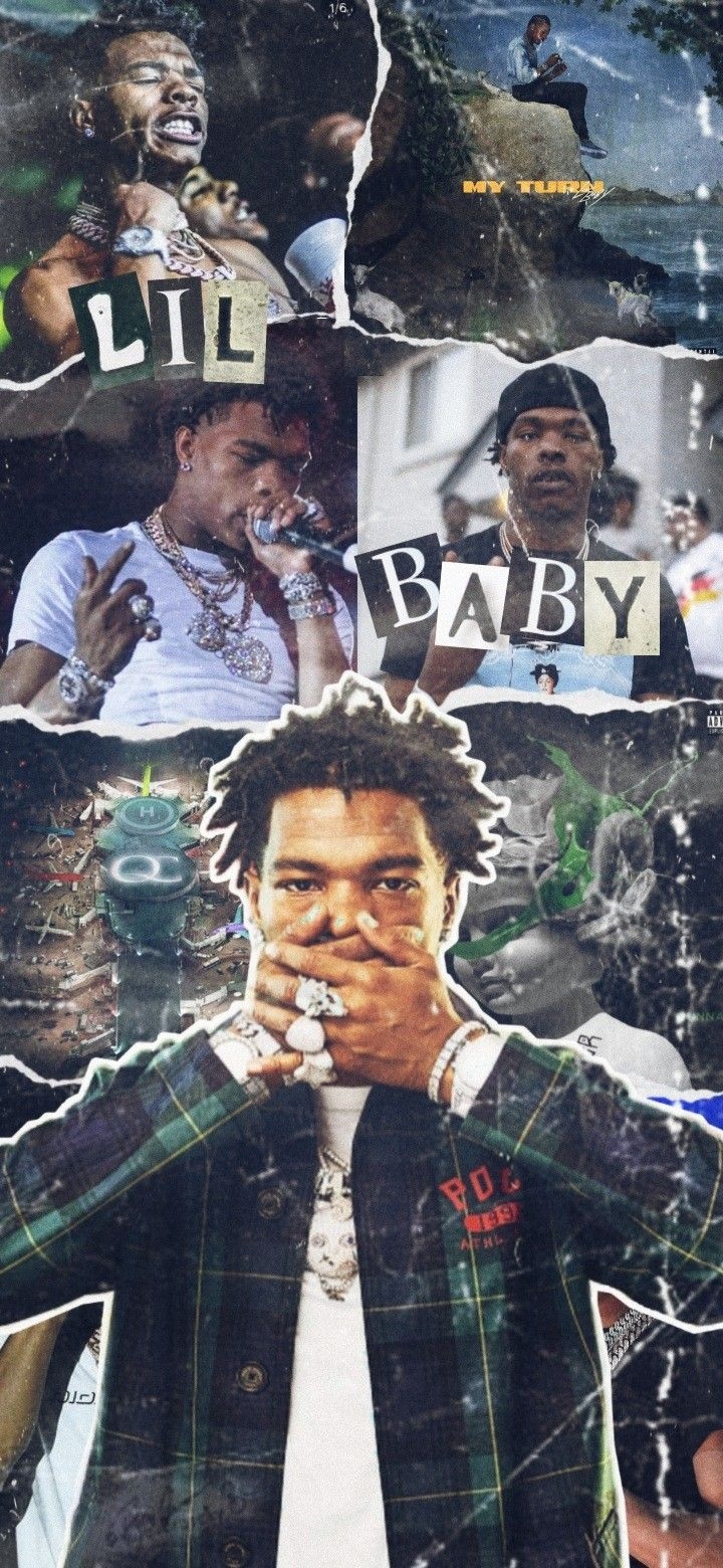 720x1560 Lil Baby Wallpaper. Baby collage, Lil baby, Rapper wallpaper iphone, Phone