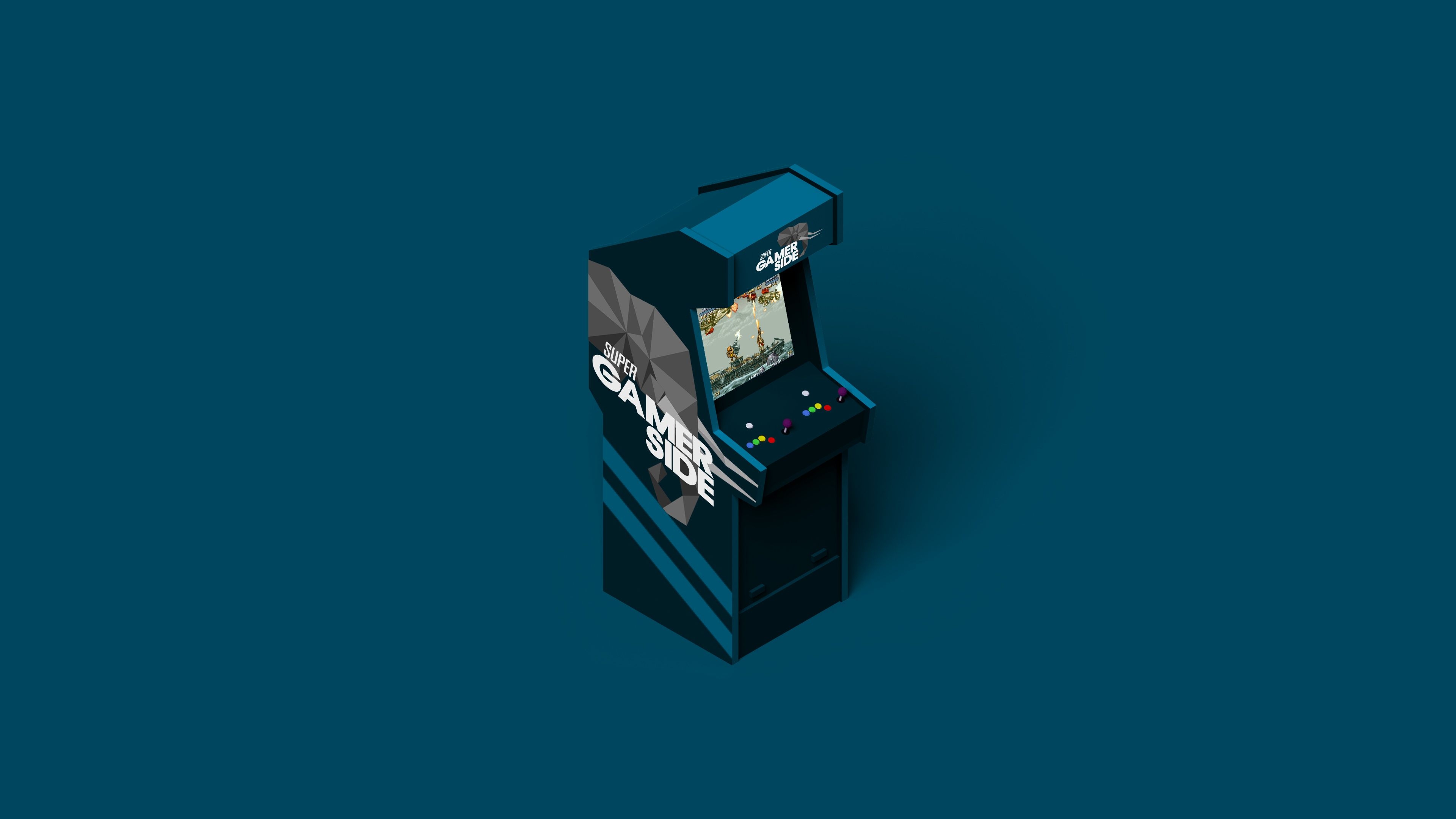 3840x2160 Gamerside Arcade Gaming Minimalist 4k, HD Games, 4k Wallpaper, Desktop