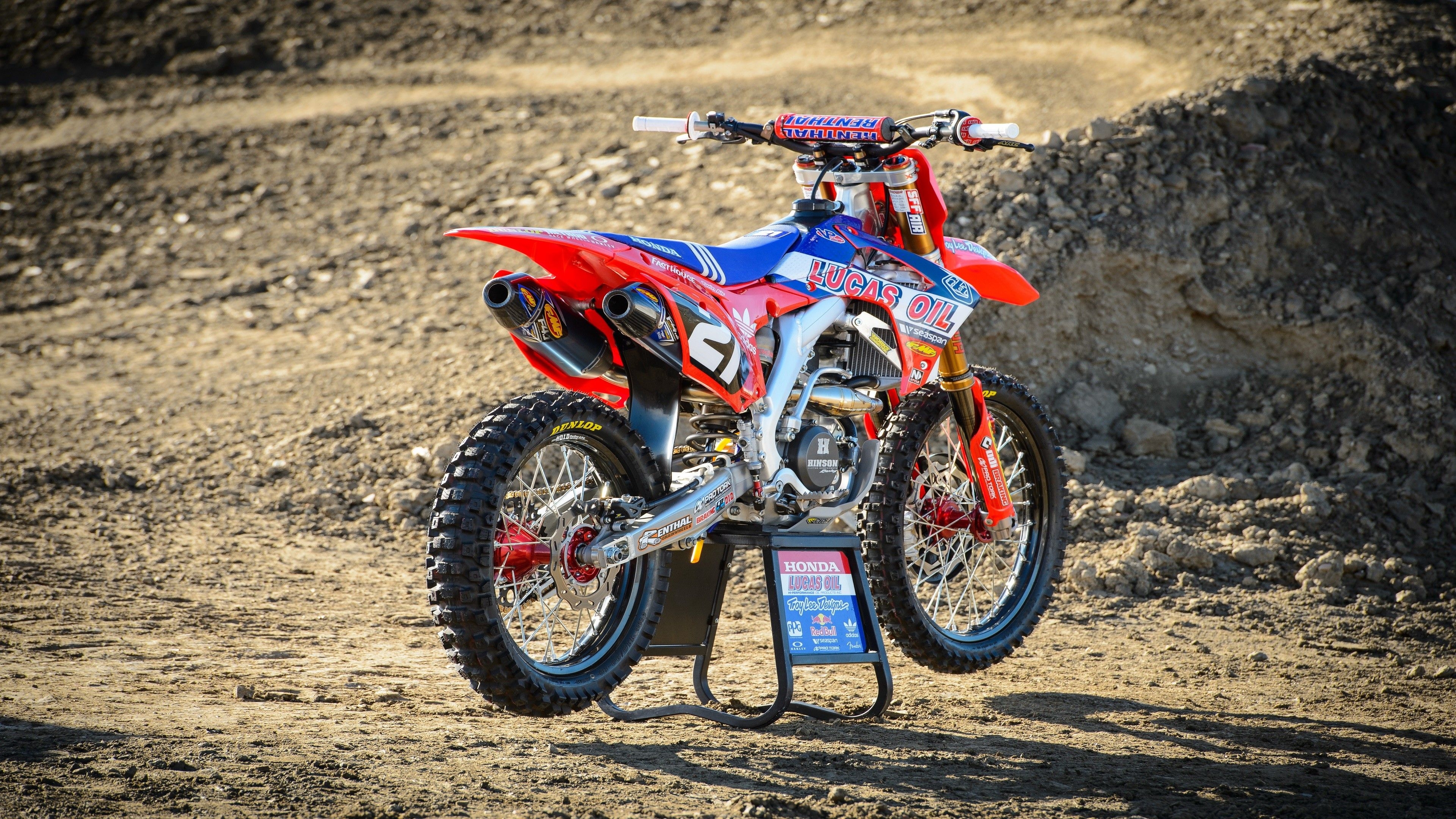 3840x2160 Honda, Troy Lee, Motocross, Dirt Bikes, Motorsports Wallpaper HD / Desktop and Mobile Background, Desktop