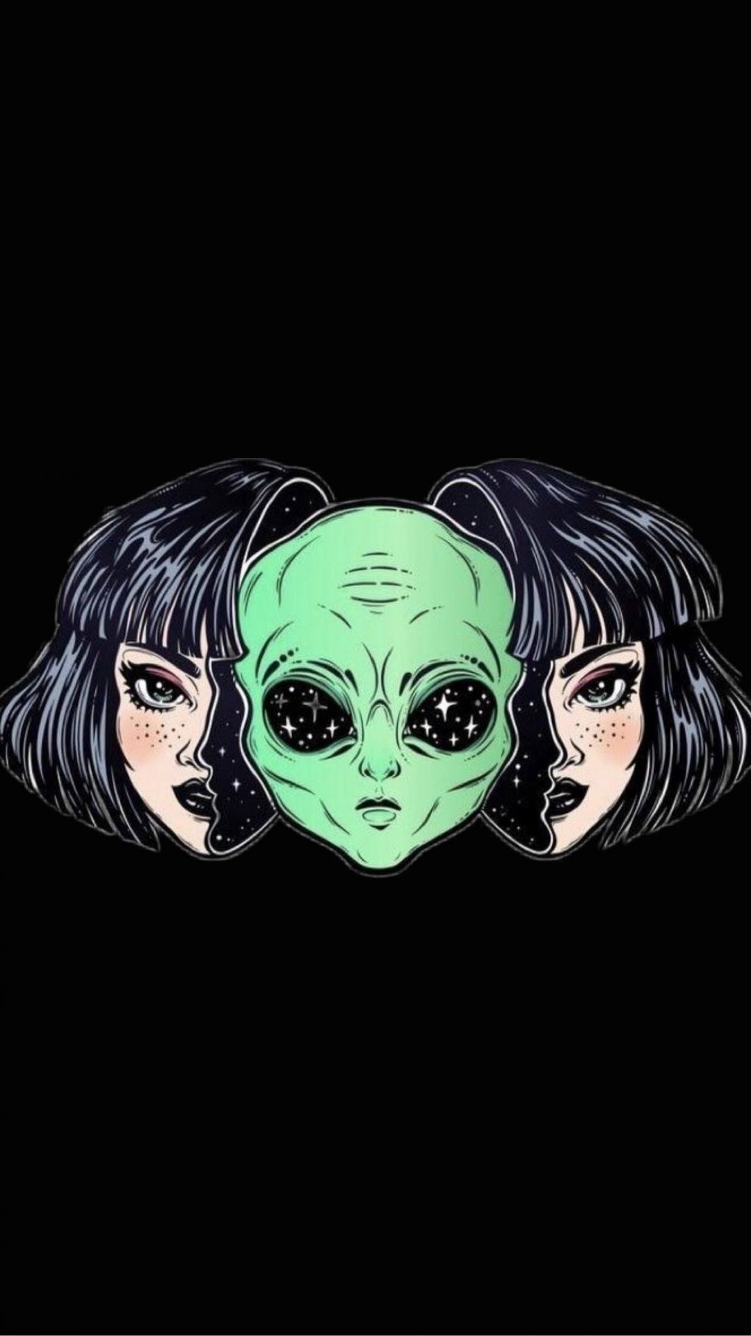 1080x1920 Aesthetic Cute Alien Wallpaper Android Download in 2020, Phone