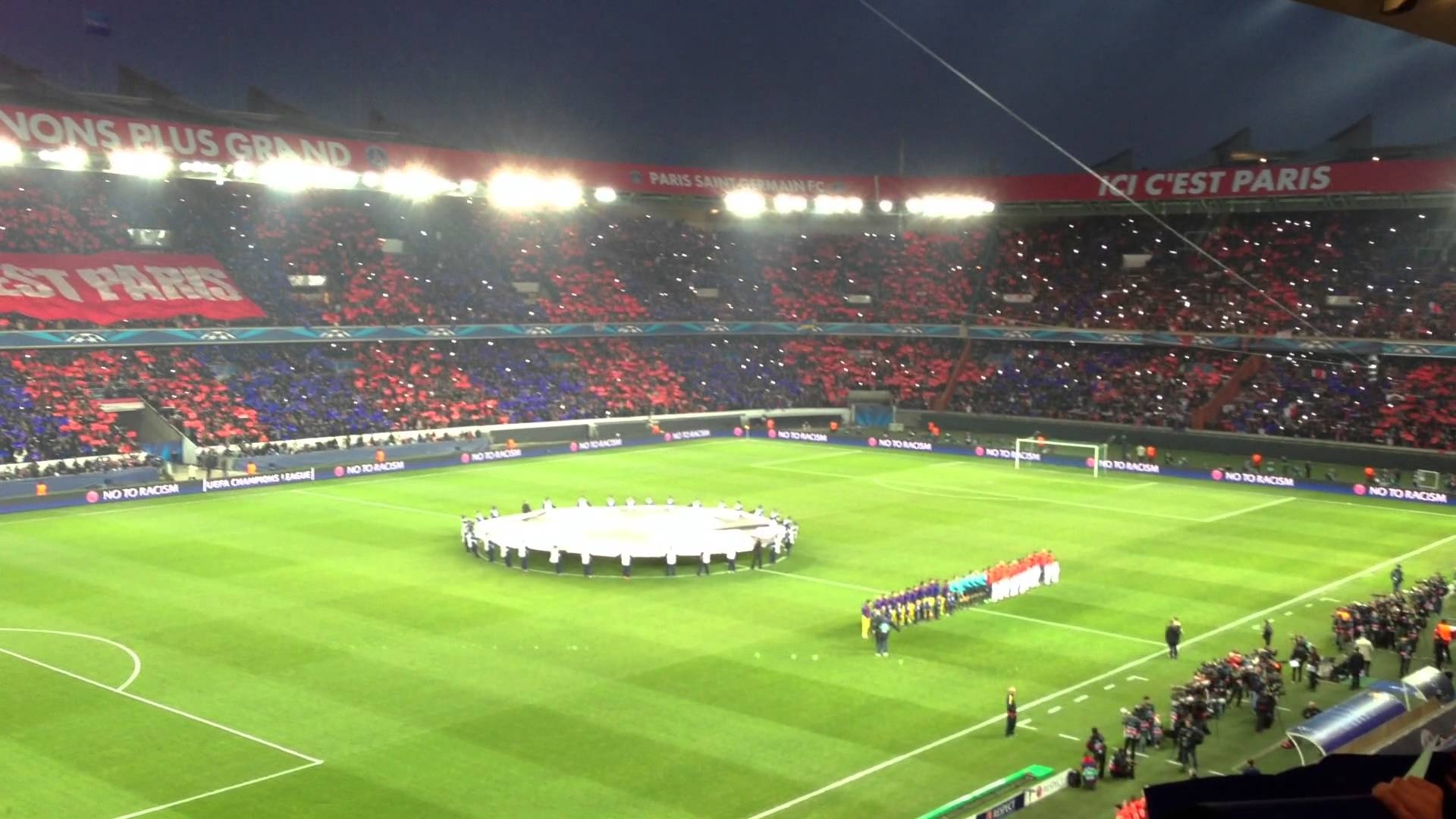 1920x1080 Entrée des joueurs & hymne Champion's League Paris SG vs FC, Desktop