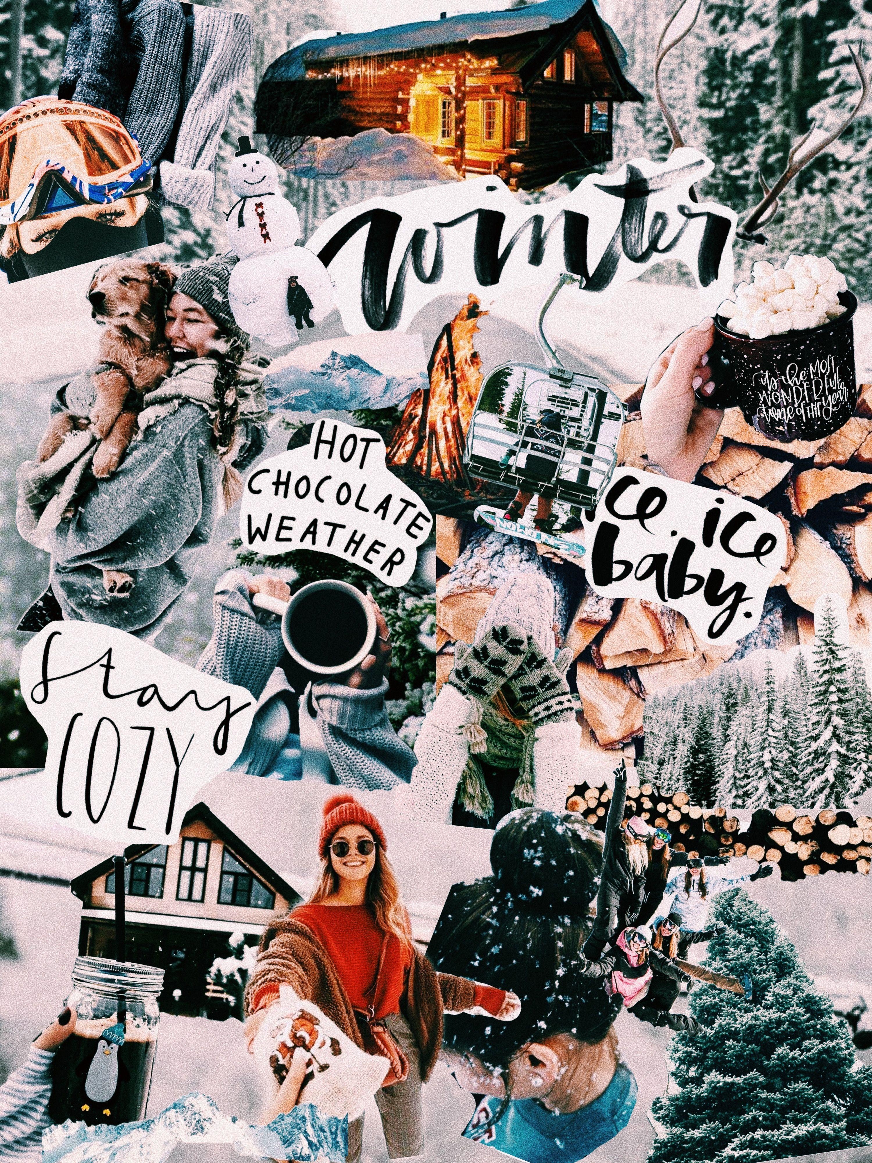 3000x4000 winter collage iphone wallpaper screensaver home screen aesthetic vsco tumblr cute snow. Winter wallpaper, Wallpaper iphone christmas, Cute christmas wallpaper, Phone