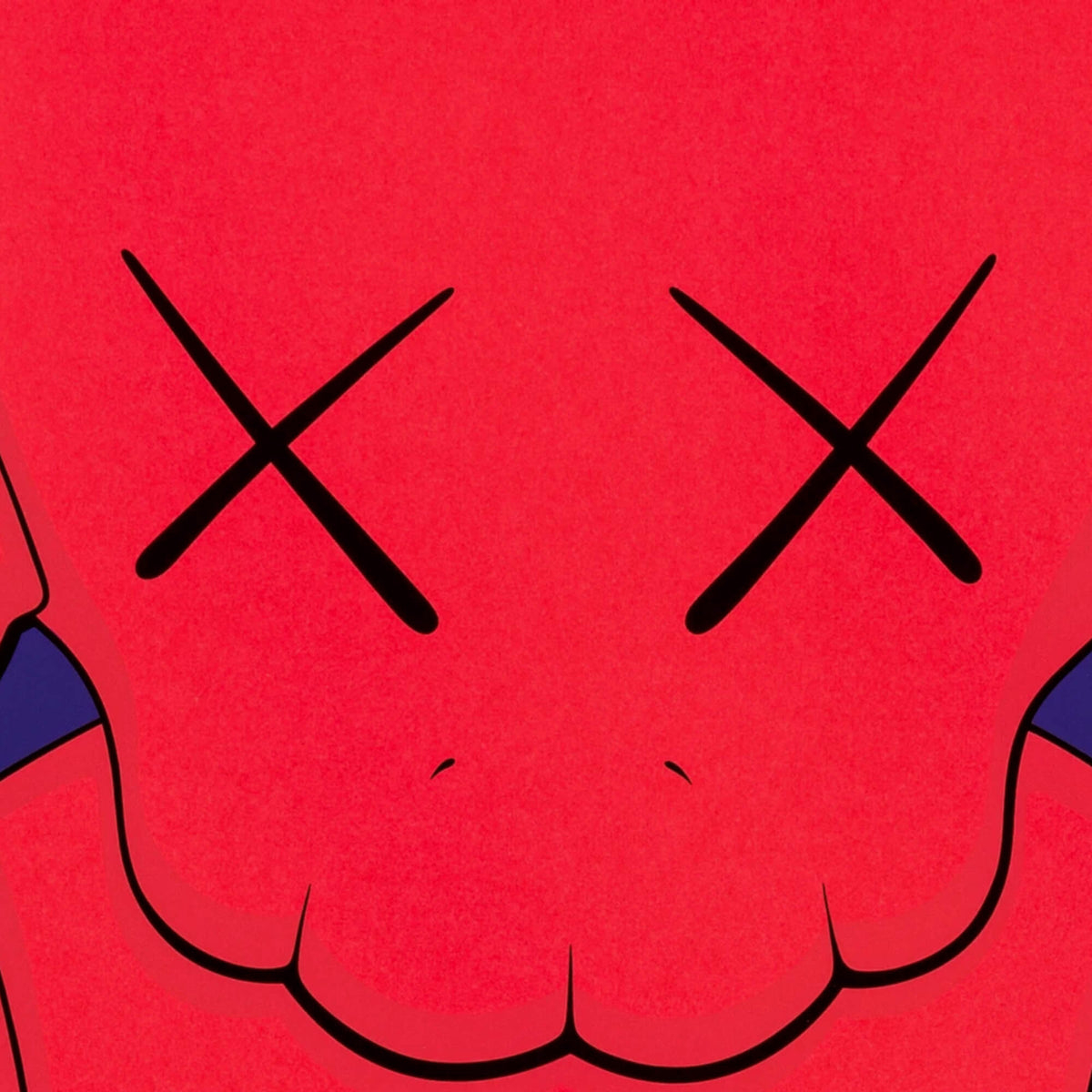 1200x1200 KAWS's What Party (Red On Blue) Print, Phone