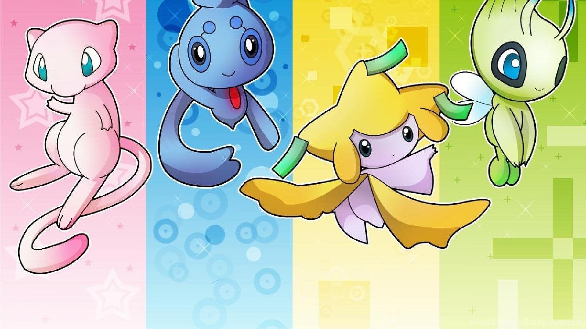 1920x1080 Celebi Jirachi Mew Phione Desktop Background, Desktop