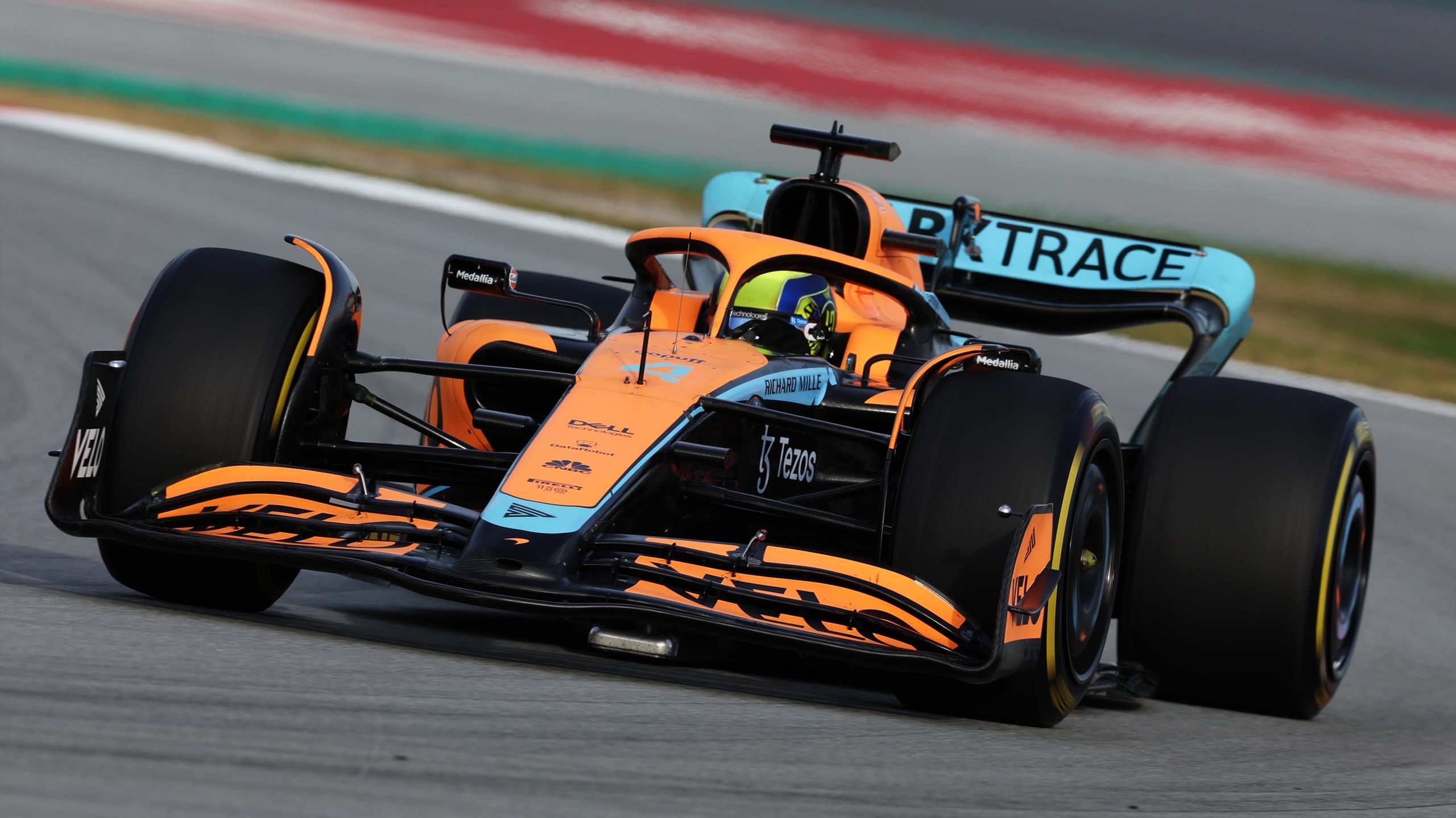 2560x1440 F1 Testing 2022: McLaren's Lando Norris Sets The Fastest Lap Time In Barcelona Pre Season Opener, Desktop