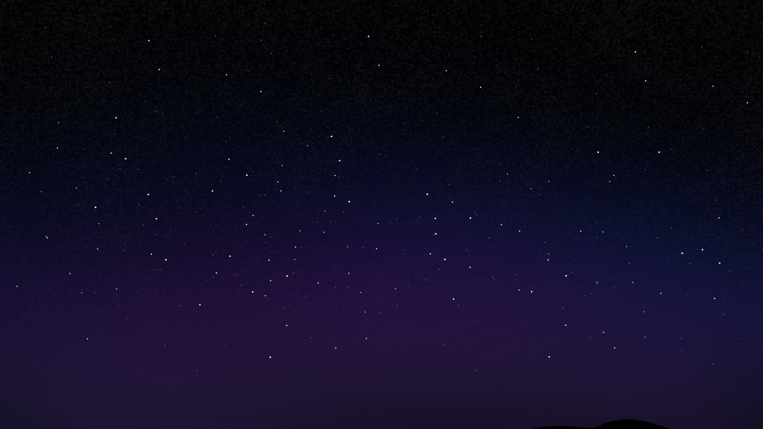 2560x1440 Starry Night Sky. Sky HD Wallpaper. Night sky, Desktop