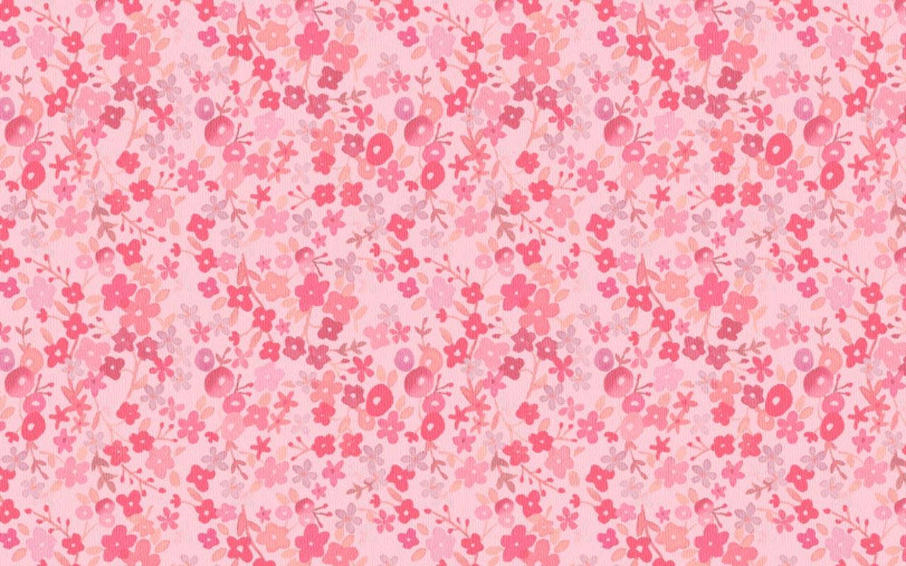 1280x800 Download Pretty Pink Preppy Flowers Wallpaper, Desktop