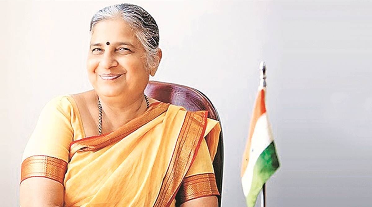 1200x670 No material acquisition but working for the needy makes me happy: Sudha Murty. India News, The Indian Express, Desktop