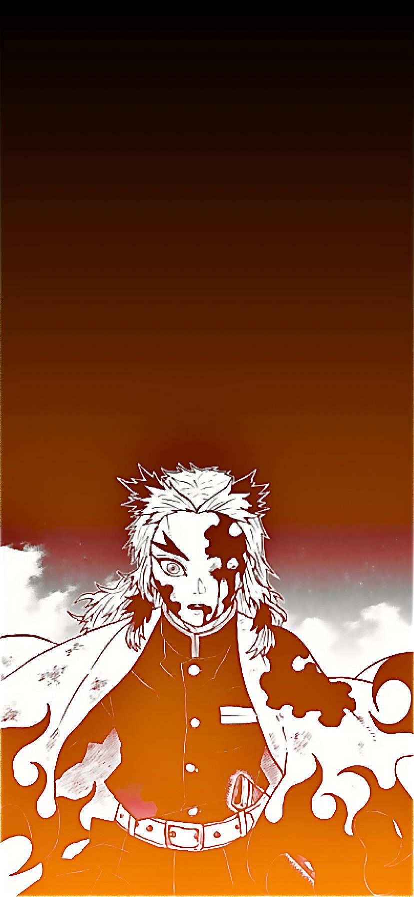 830x1800 MANGASPOILERS) Rengoku Phone Wallpaper I made: KimetsuNoYaiba, Phone