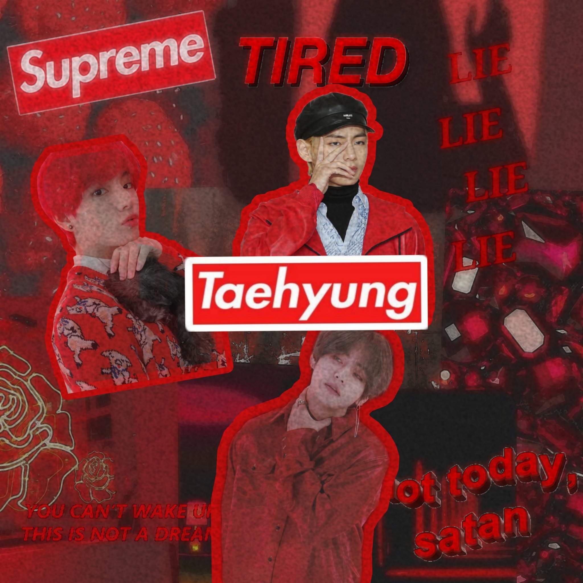 2050x2050 TaehYuNg BeIng HoT oN rEd UwU, Phone