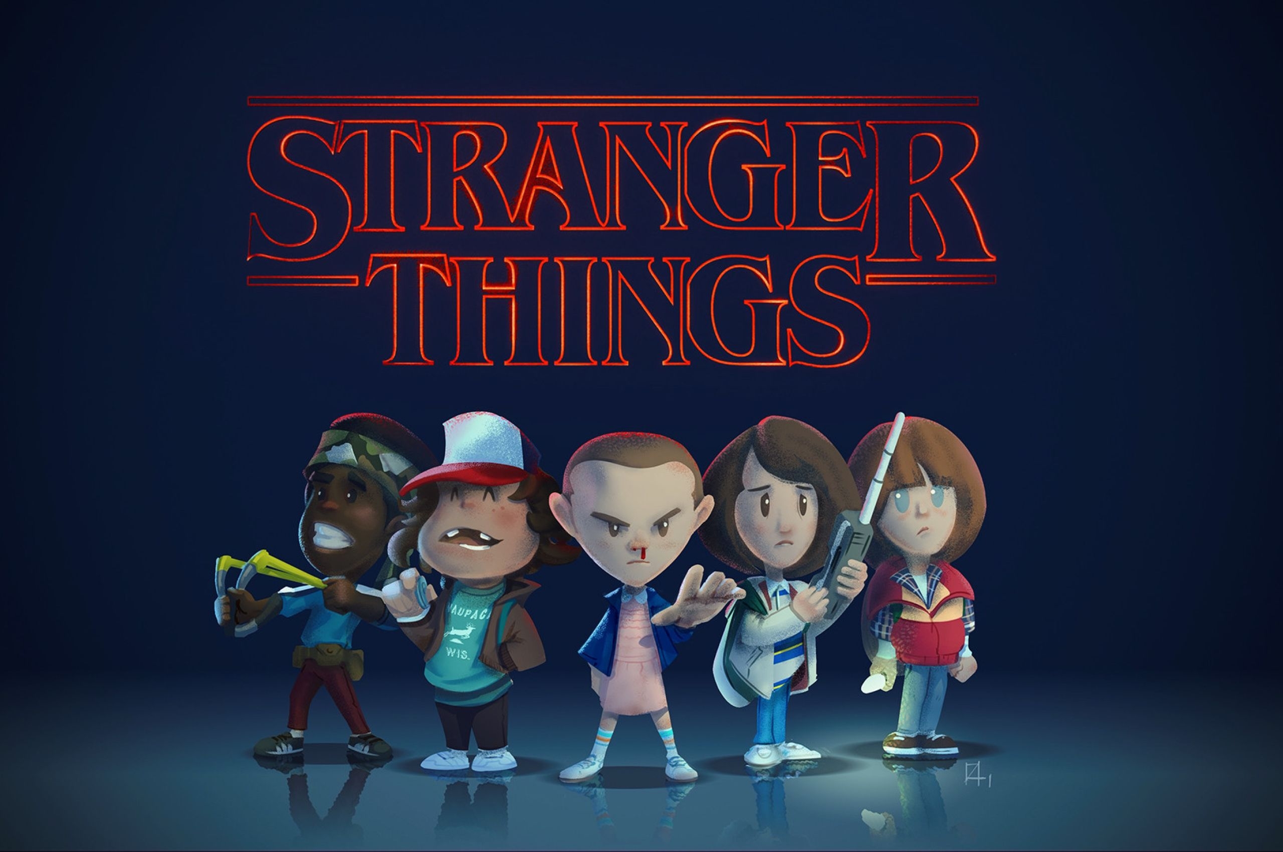 2560x1700 Stranger Things Fan Art Chromebook Pixel Wallpaper, HD TV Series 4K Wallpaper, Image, Photo and Background, Desktop