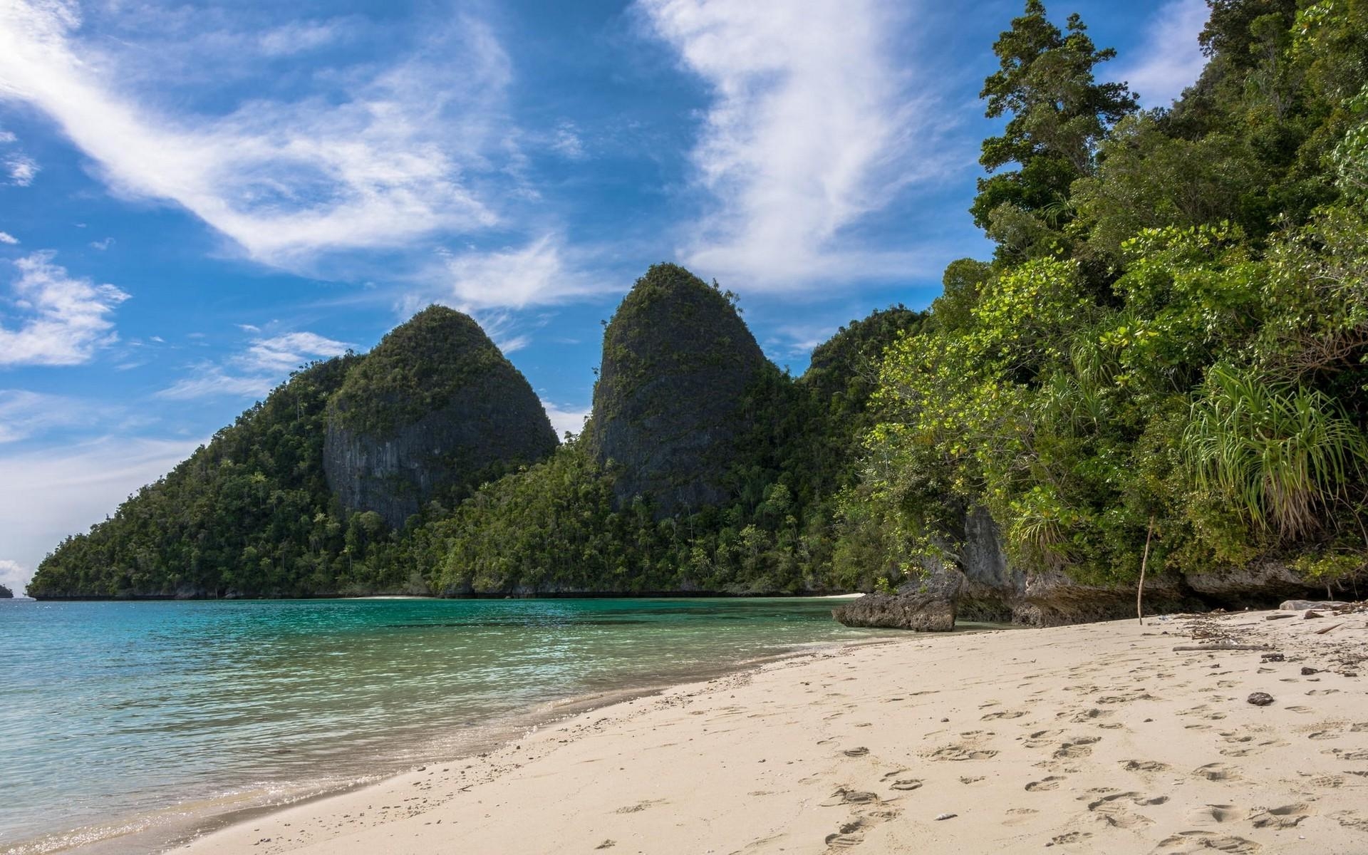 1920x1200 nature, Landscape, Beach, Tropical, Trees, Foliage, Sea, Island, Desktop