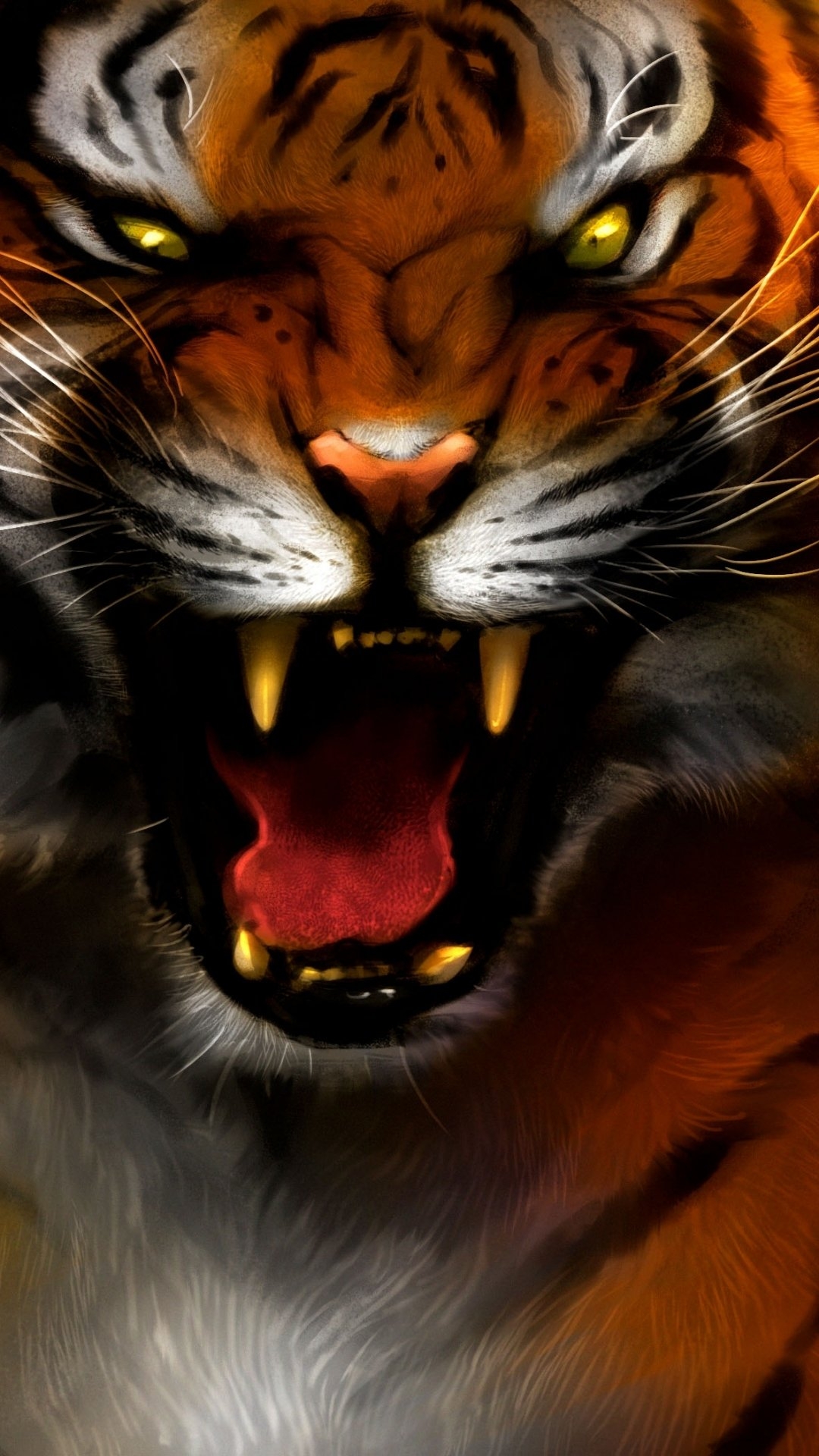 1080x1920 Fantasy Tiger () Wallpaper, Phone