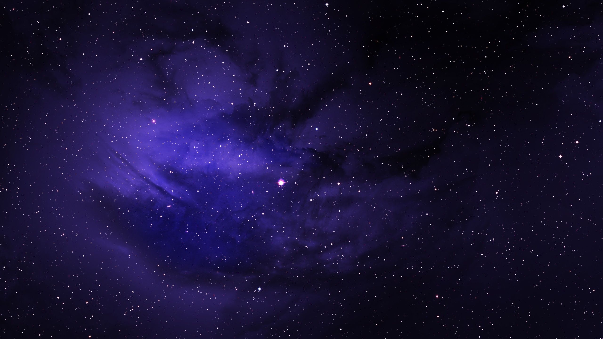 2560x1440 Purple Space Wallpaper 4k, Desktop