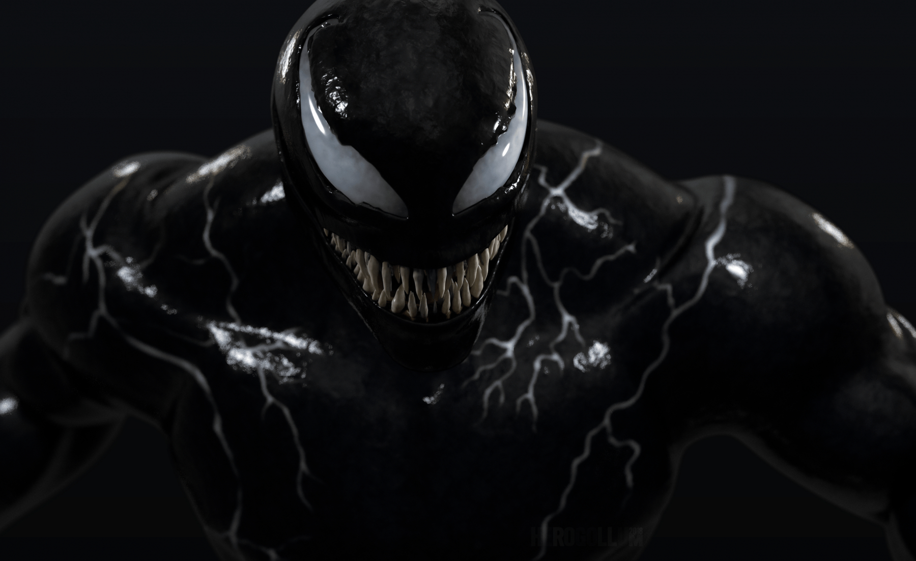 1800x1110 Venom Wallpaper Black, Desktop