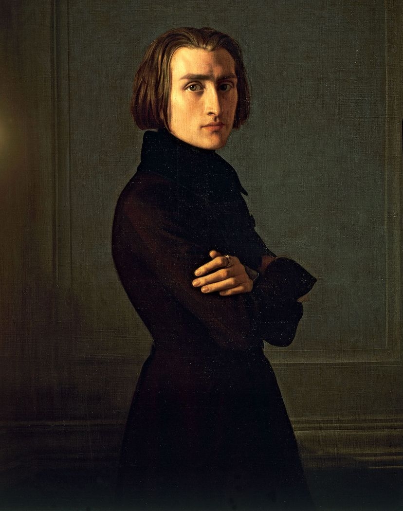 830x1050 Portrait of Franz Liszt Henri Lehmann on USEUM, Phone