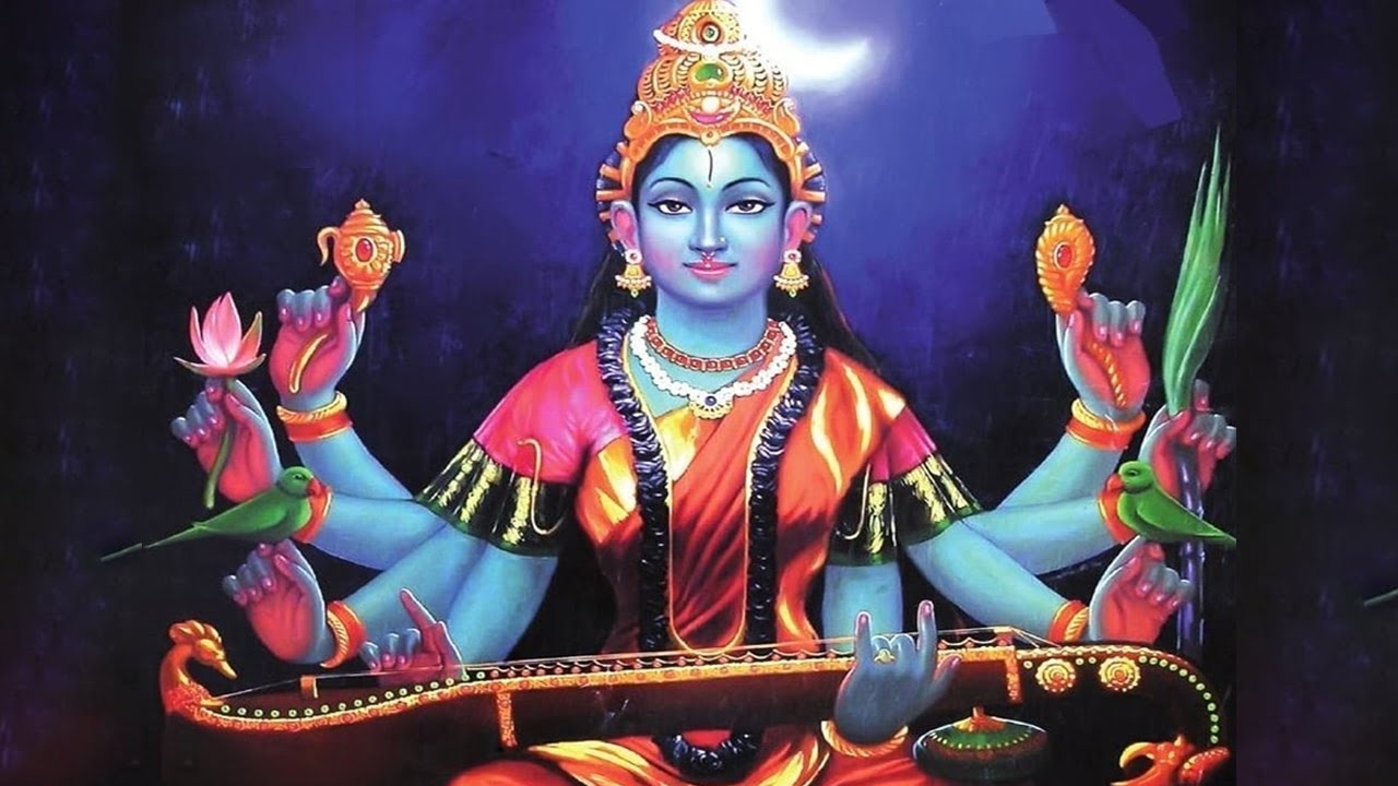 1280x720 Maa Matangi Devi Stotram with Lyrics.. Chant this Mantra for Good Health & Prosperity to Mother, Desktop