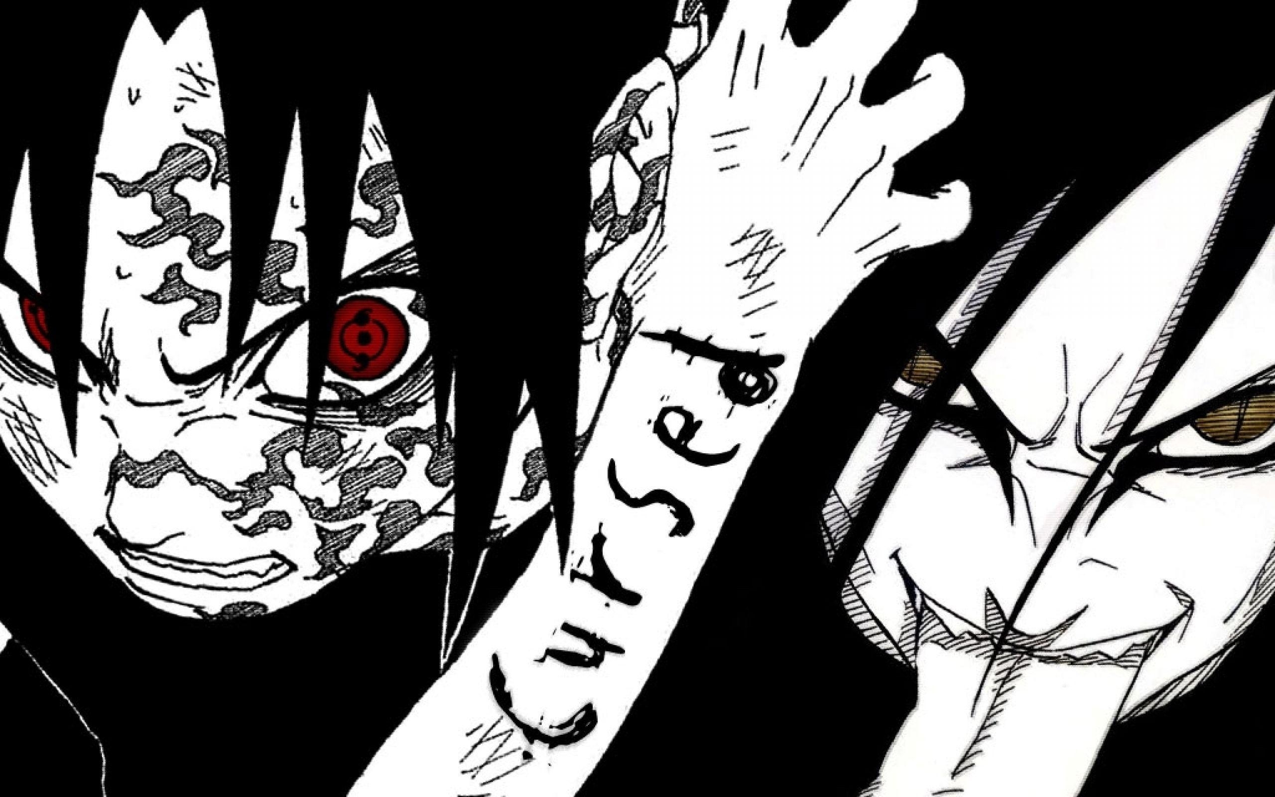 2560x1600 Wallpaper Sharingan Sasuke Naruto Shippuden Orochimaru Curse Mark, Desktop