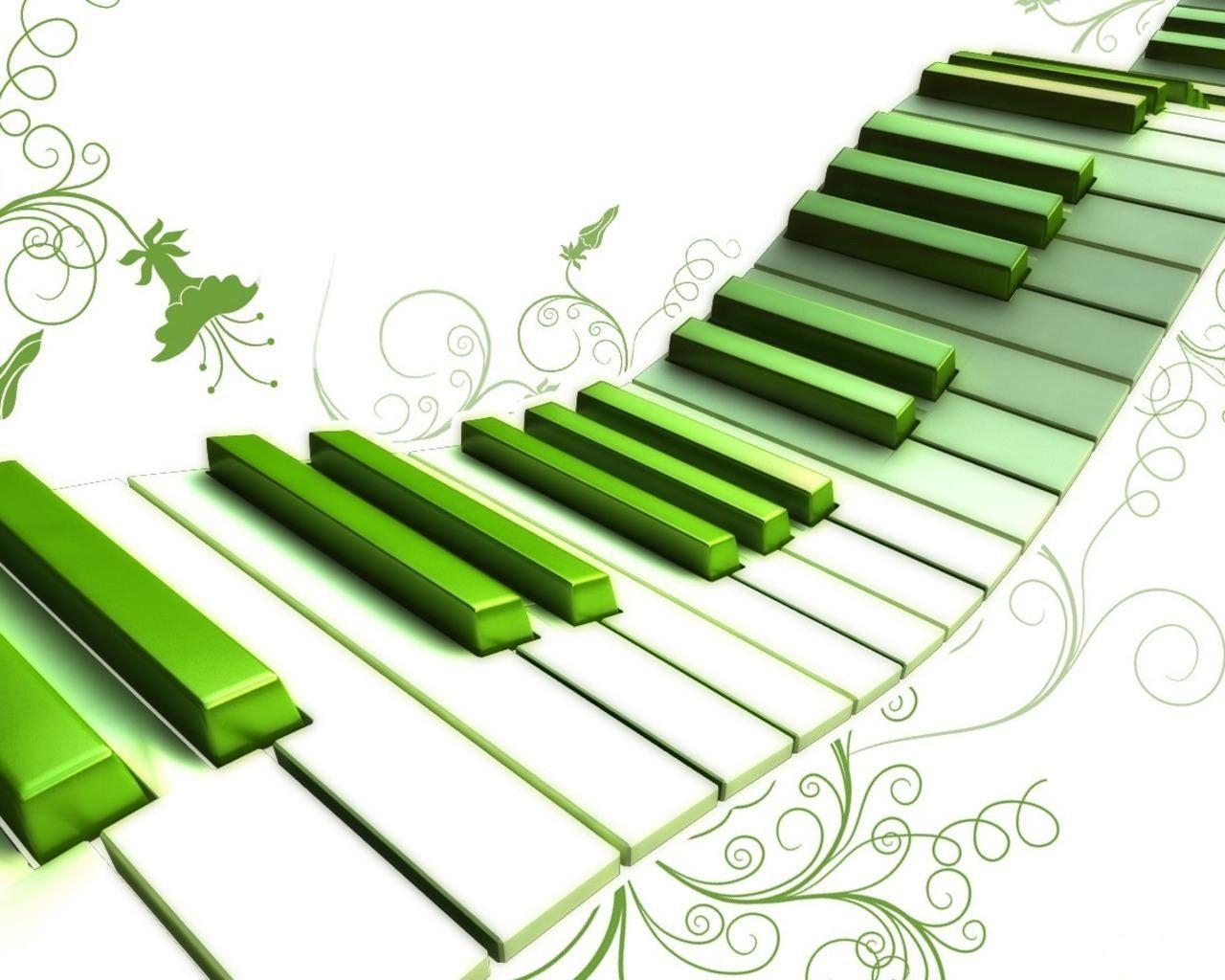 1280x1030 green piano wallpaper, Desktop