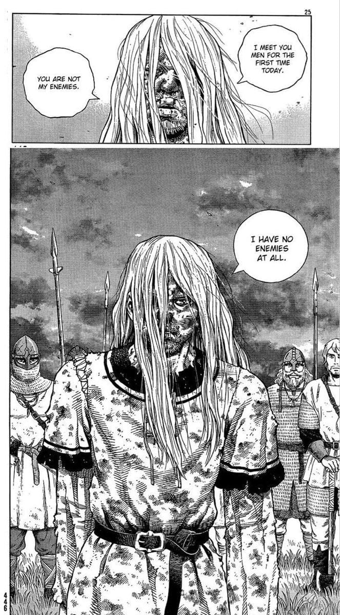 670x1200 Thorfinn Karlsefni: «I have no enemies». Vinland saga manga, Saga art, Vinland saga. Saga art, Vinland saga manga, Anime drawing books, Phone