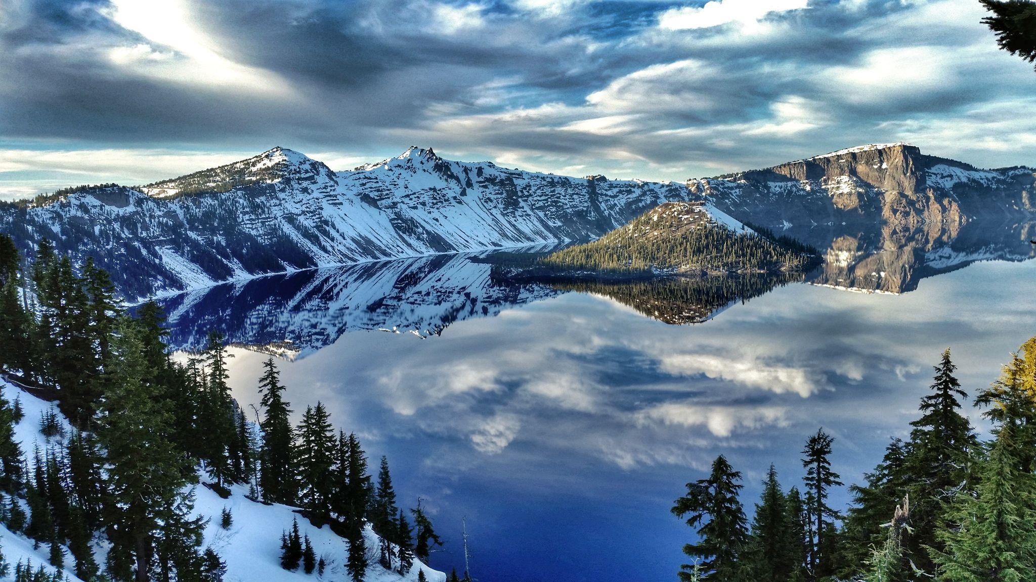 2050x1160 crater lake wallpaper Collection, Desktop