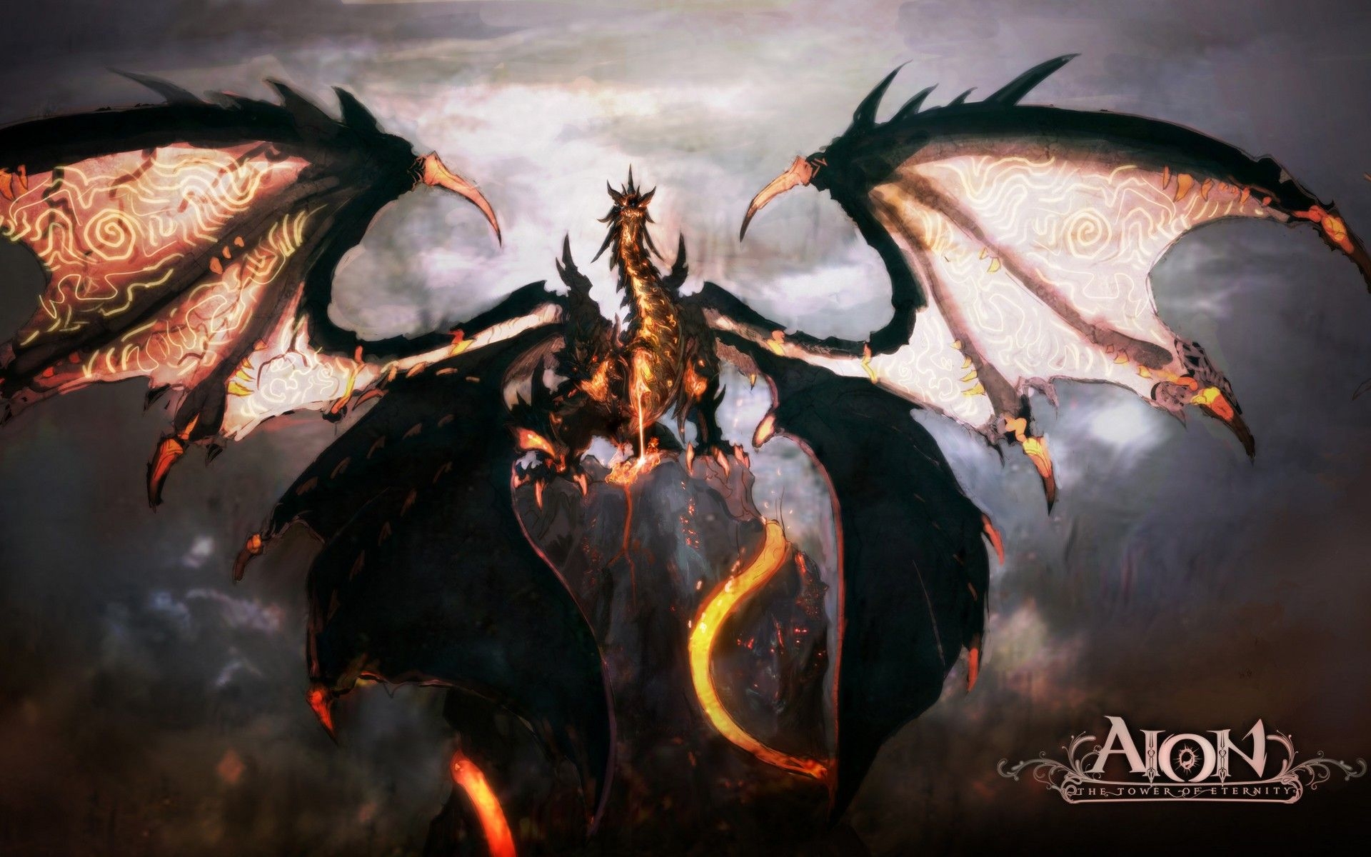 1920x1200 fantasy Art, Aion, Dragon, Tiamat Wallpaper HD / Desktop, Desktop