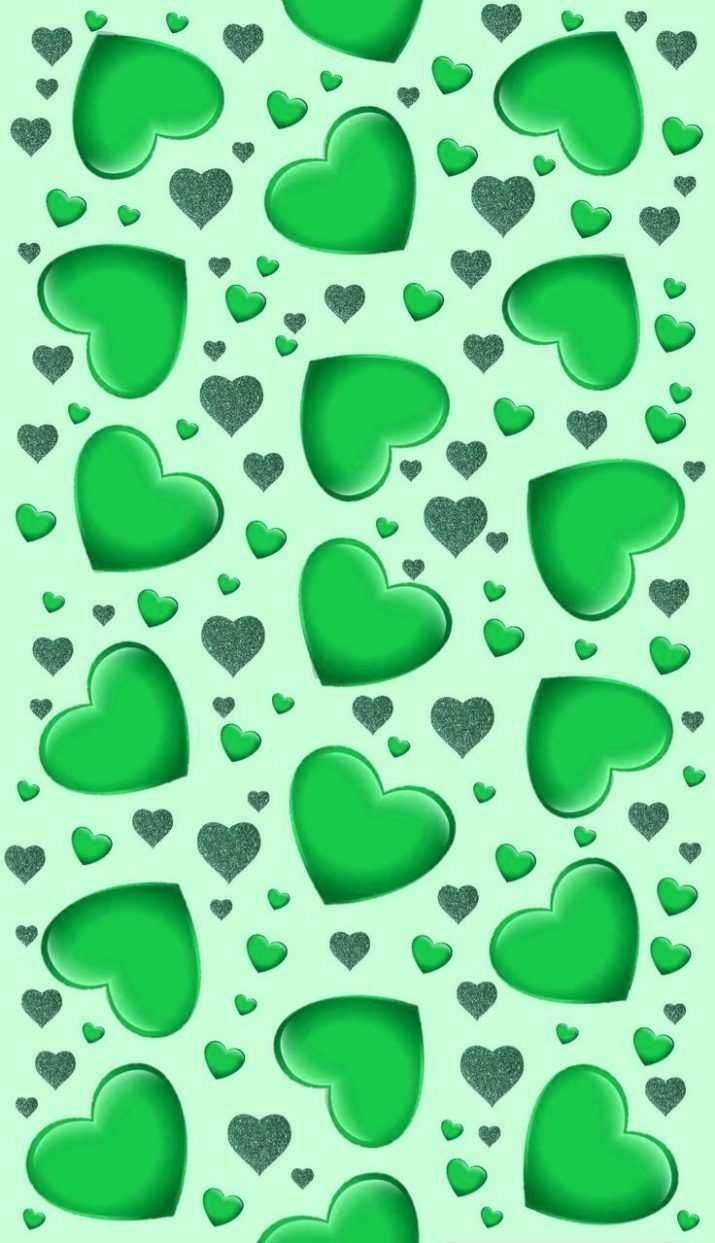 720x1250 iPhone Green Heart Wallpaper 5. Heart wallpaper, Love wallpaper, Kitten wallpaper, Phone