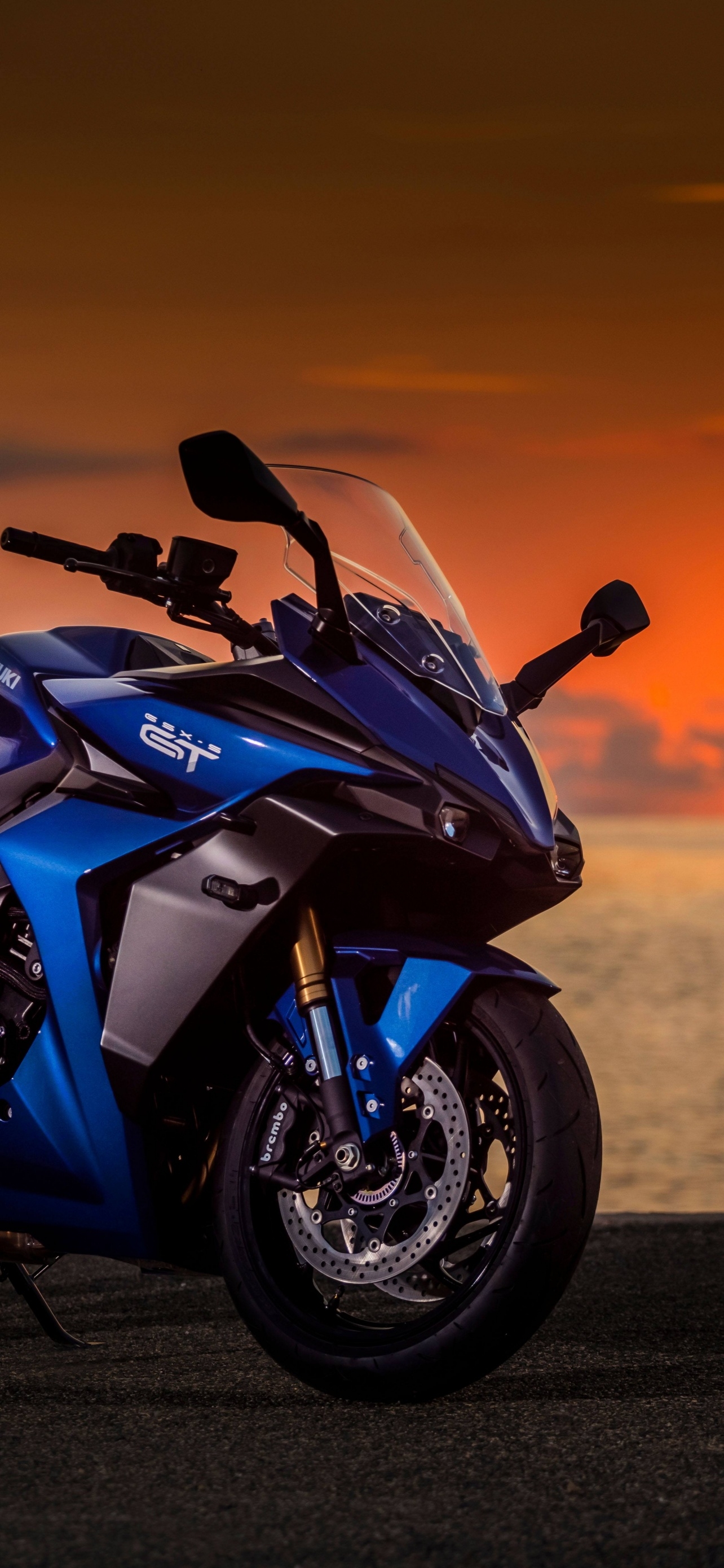 1290x2780 Suzuki GSX S1000GT Wallpaper 4K, Sports Bikes, Sunrise, Phone