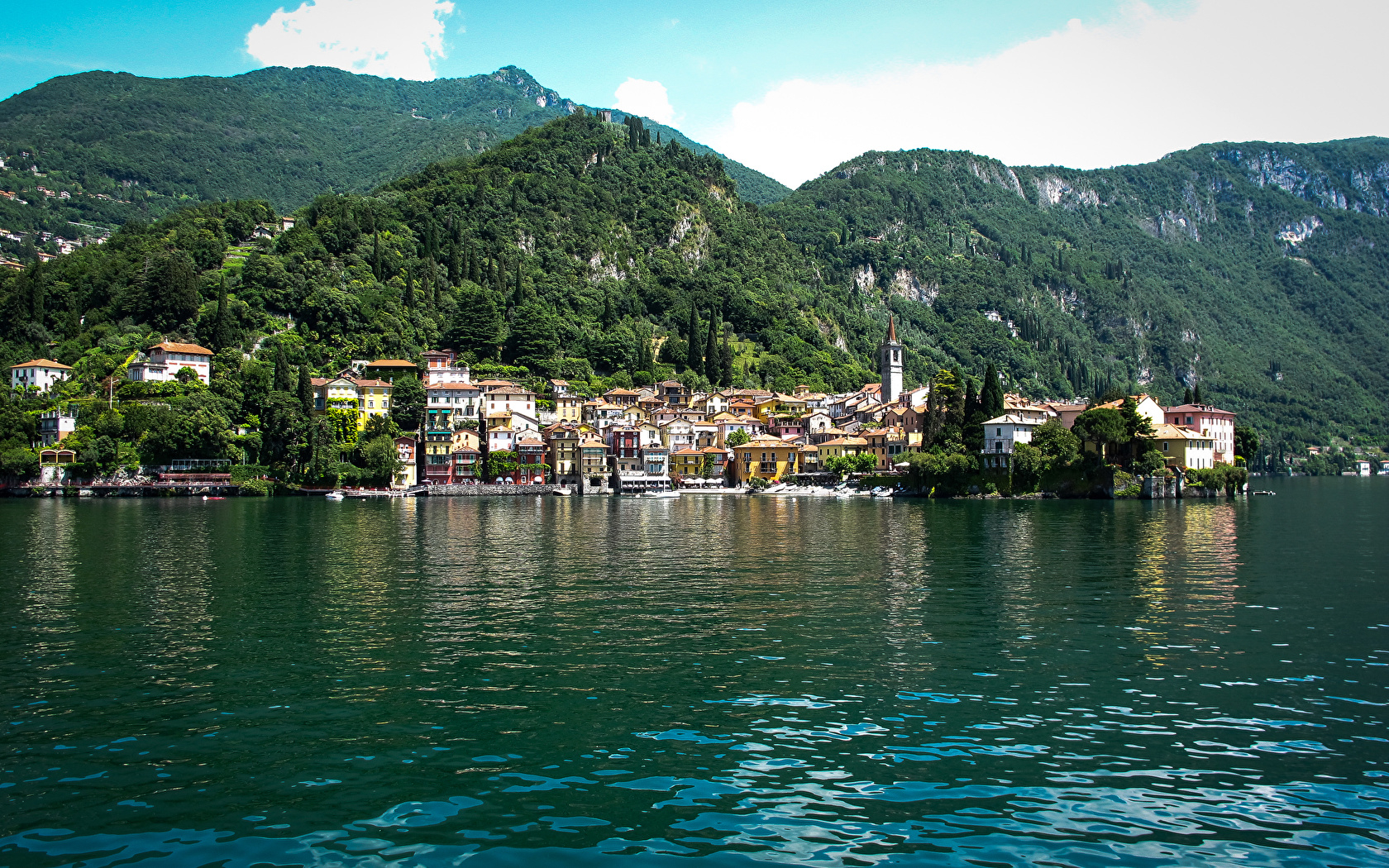 1680x1050 Wallpaper Italy Lake Como Bellagio Nature Mountains Coast, Desktop